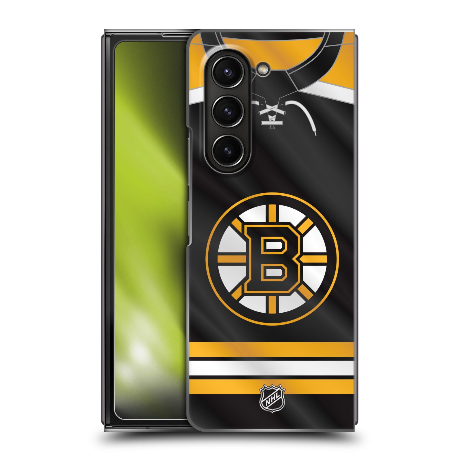 Plastový obal HEAD CASE na mobil Samsung Galaxy Z Fold 5  Hokej NHL - Boston Bruins - Hokejový dres