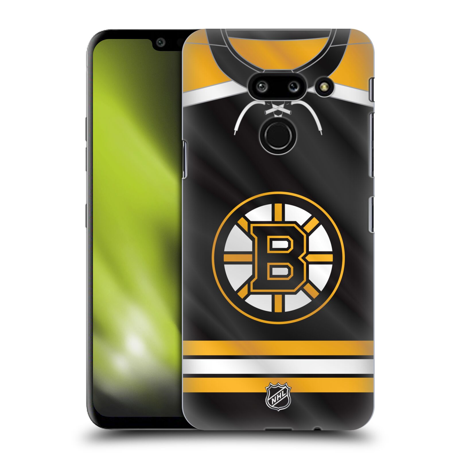 Pouzdro na mobil LG G8 ThinQ - HEAD CASE - Hokej NHL - Boston Bruins - Hokejový dres