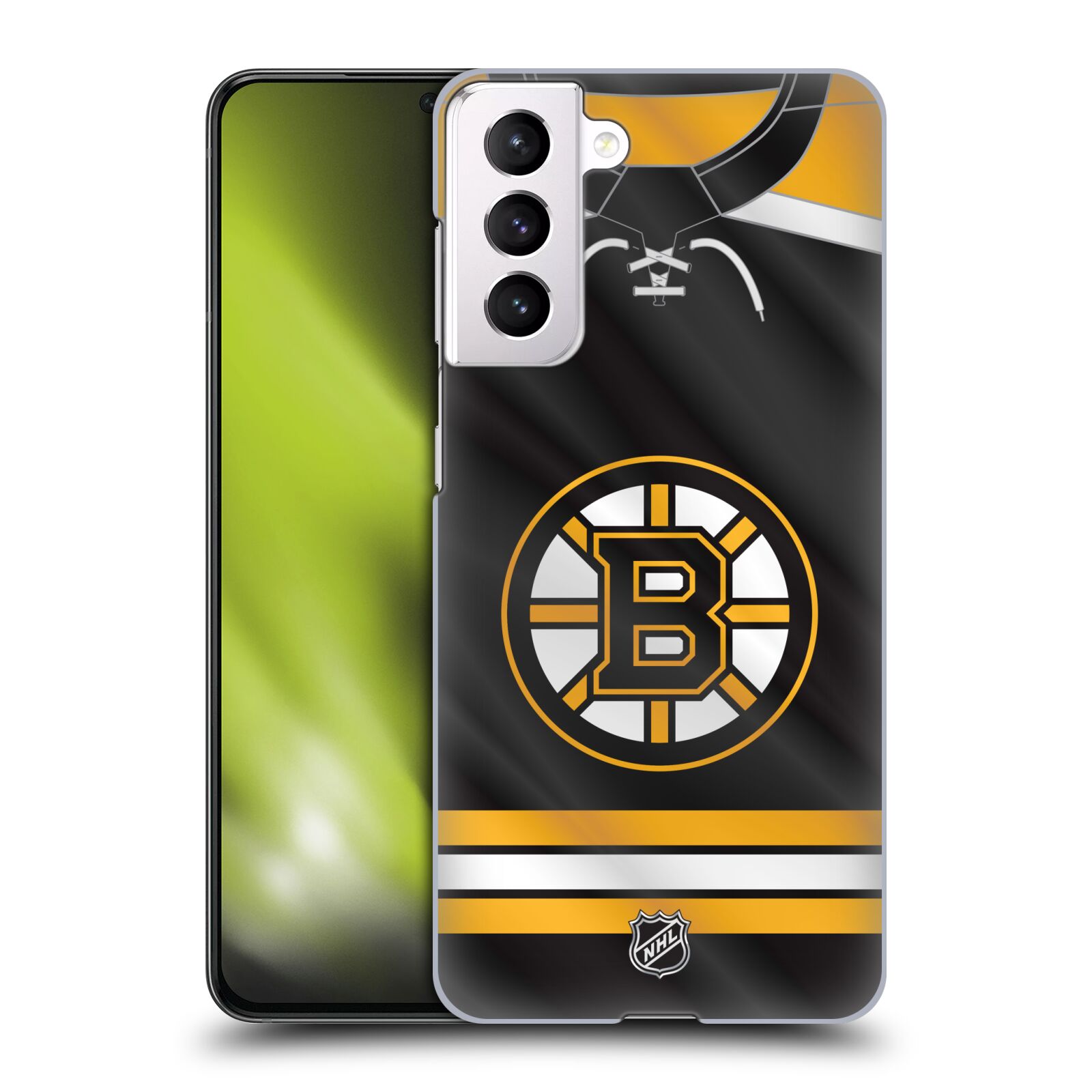 Pouzdro na mobil Samsung Galaxy S21 5G - HEAD CASE - Hokej NHL - Boston Bruins - Hokejový dres