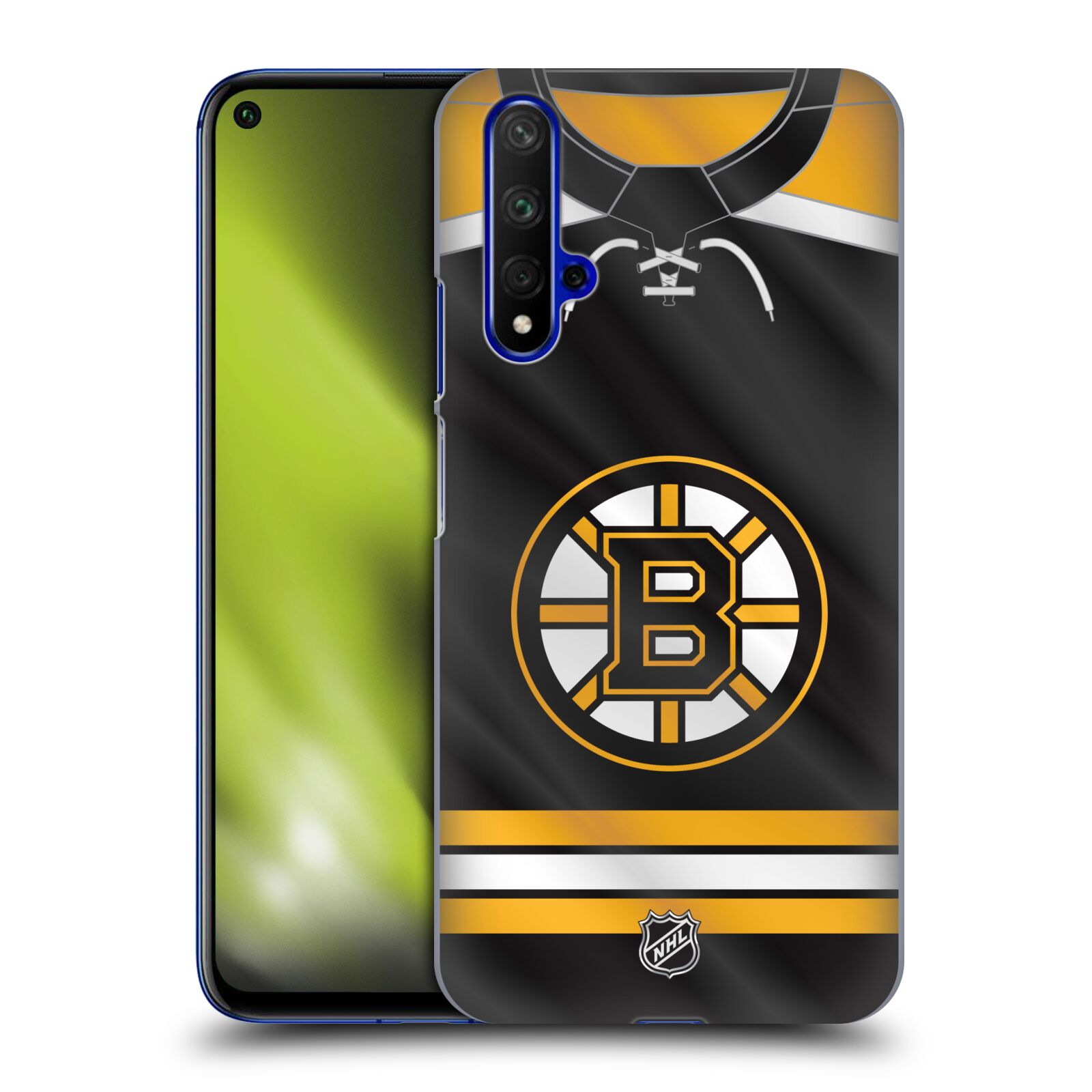 Pouzdro na mobil HONOR 20 - HEAD CASE - Hokej NHL - Boston Bruins - Hokejový dres