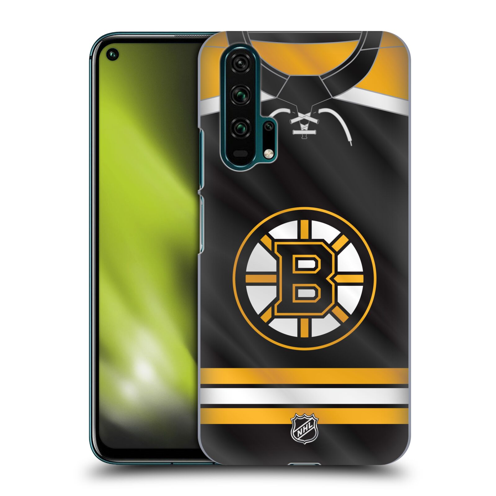 Pouzdro na mobil HONOR 20 PRO - HEAD CASE - Hokej NHL - Boston Bruins - Hokejový dres
