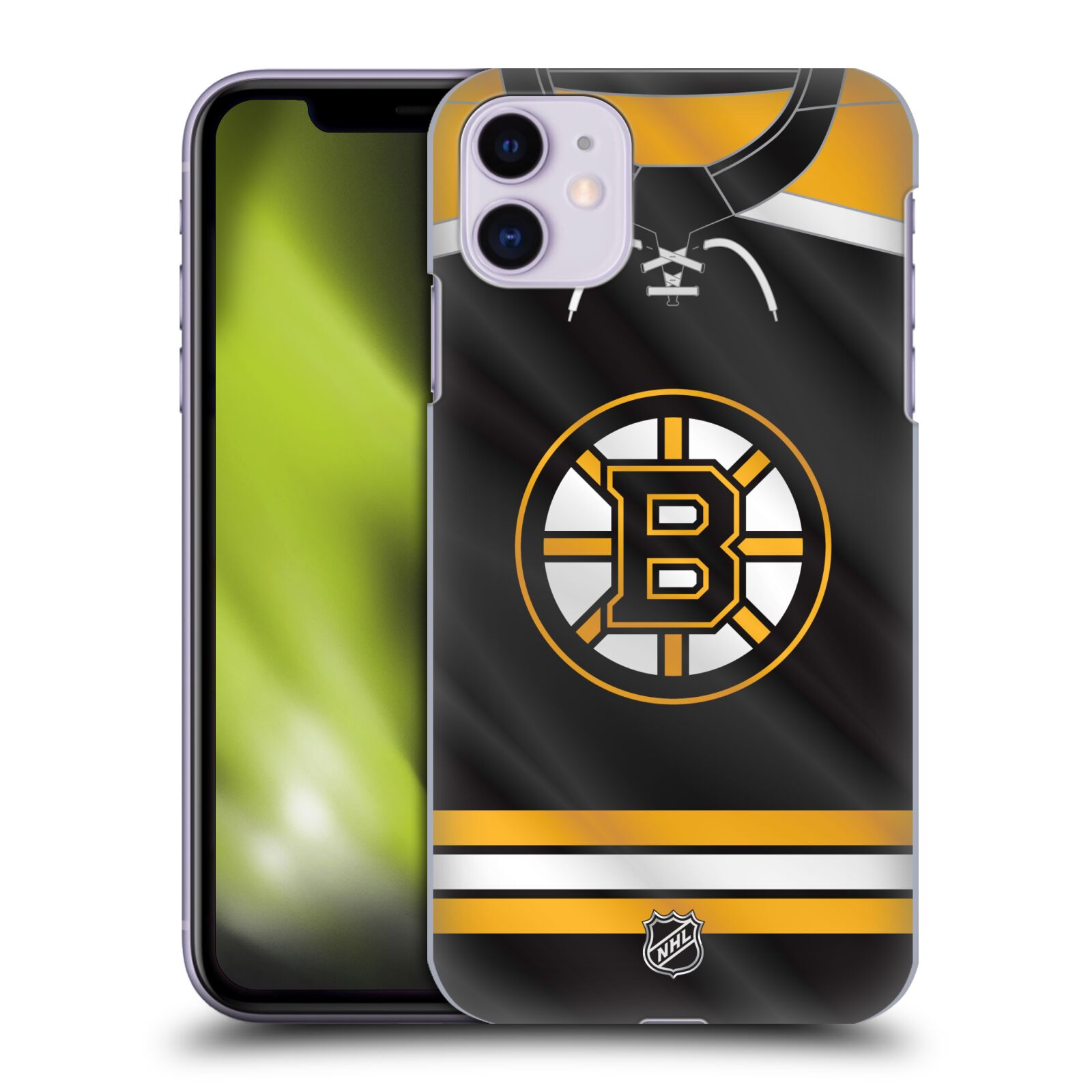 Pouzdro na mobil Apple Iphone 11 - HEAD CASE - Hokej NHL - Boston Bruins - Hokejový dres