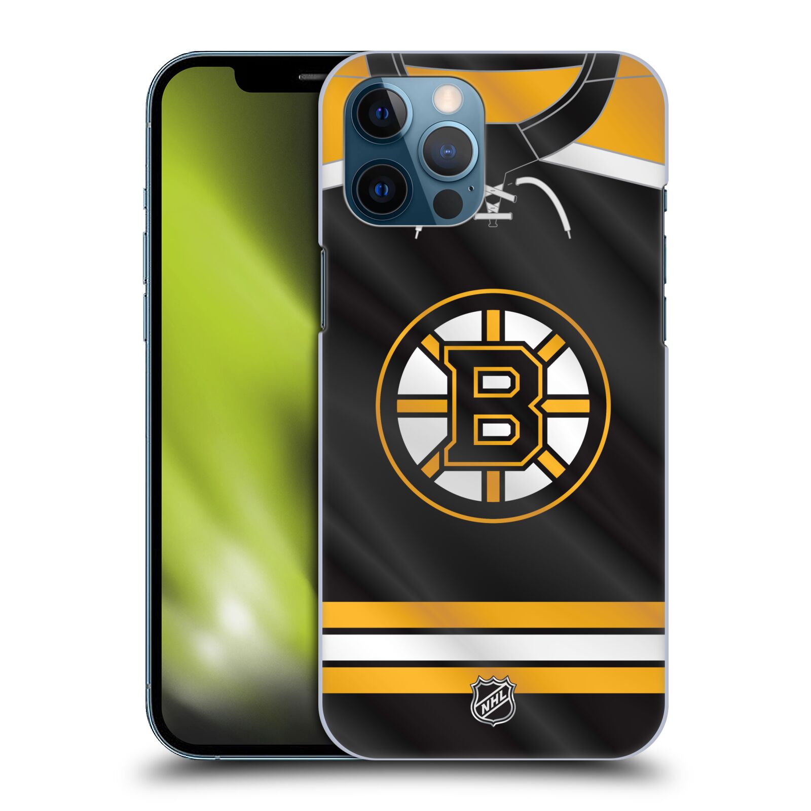Pouzdro na mobil Apple Iphone 12 PRO MAX - HEAD CASE - Hokej NHL - Boston Bruins - Hokejový dres