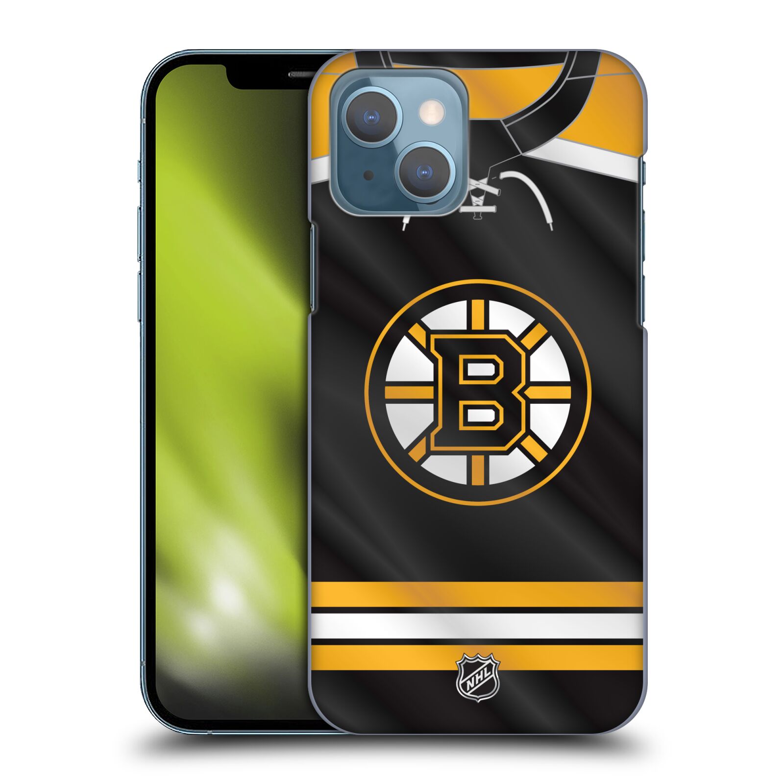 Pouzdro na mobil Apple Iphone 13 - HEAD CASE - Hokej NHL - Boston Bruins - Hokejový dres