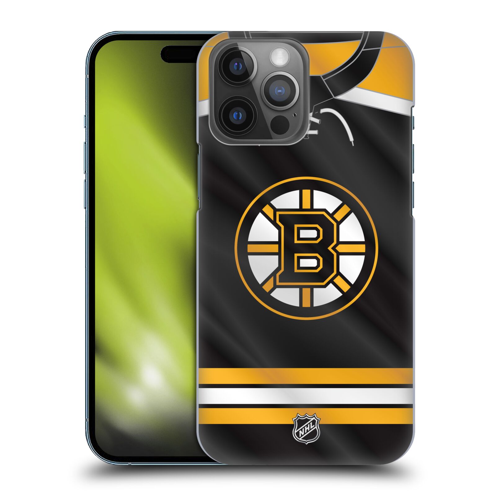 Pouzdro na mobil Apple Iphone 14 PRO MAX - HEAD CASE - Hokej NHL - Boston Bruins - Hokejový dres