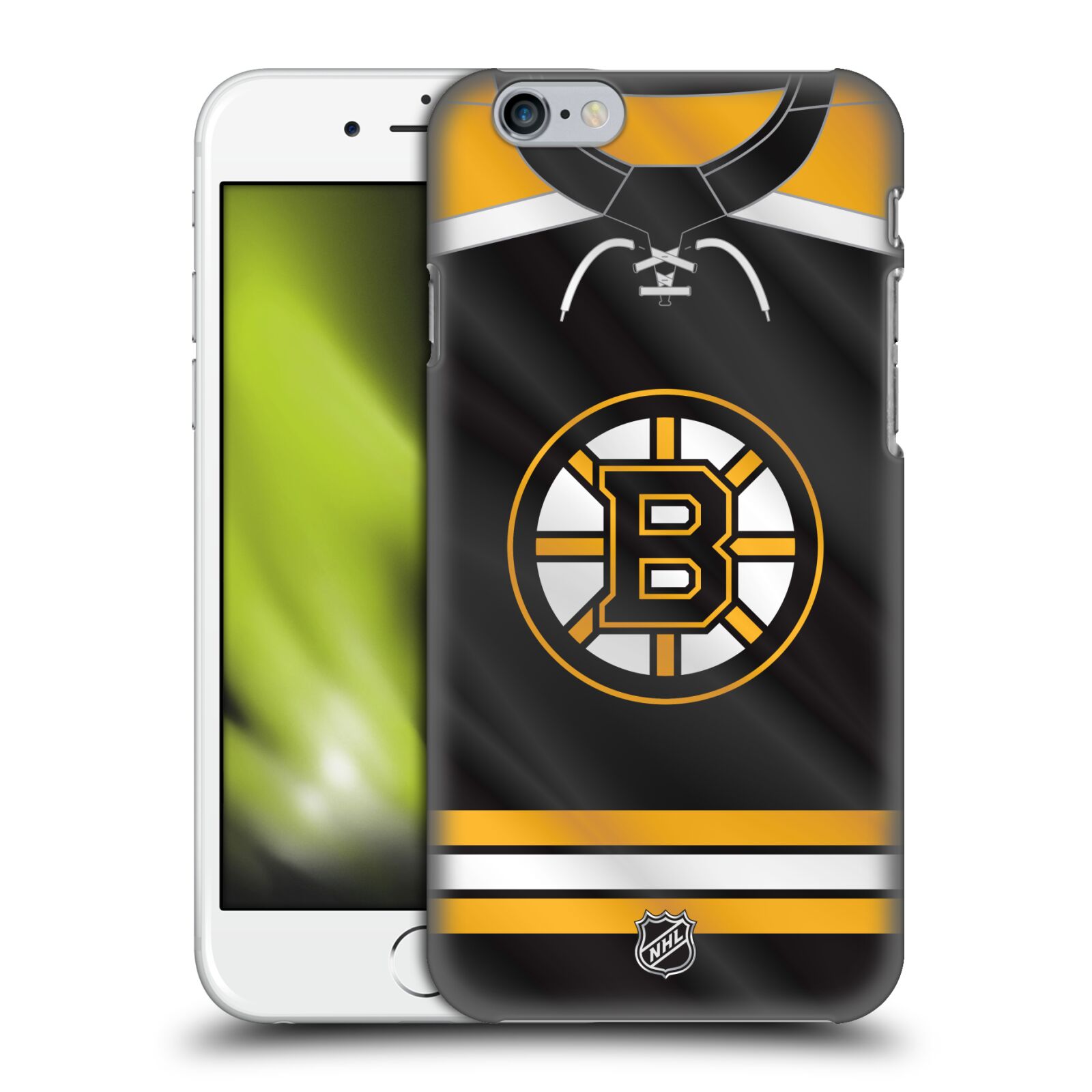 Pouzdro na mobil Apple Iphone 6/6S - HEAD CASE - Hokej NHL - Boston Bruins - Hokejový dres