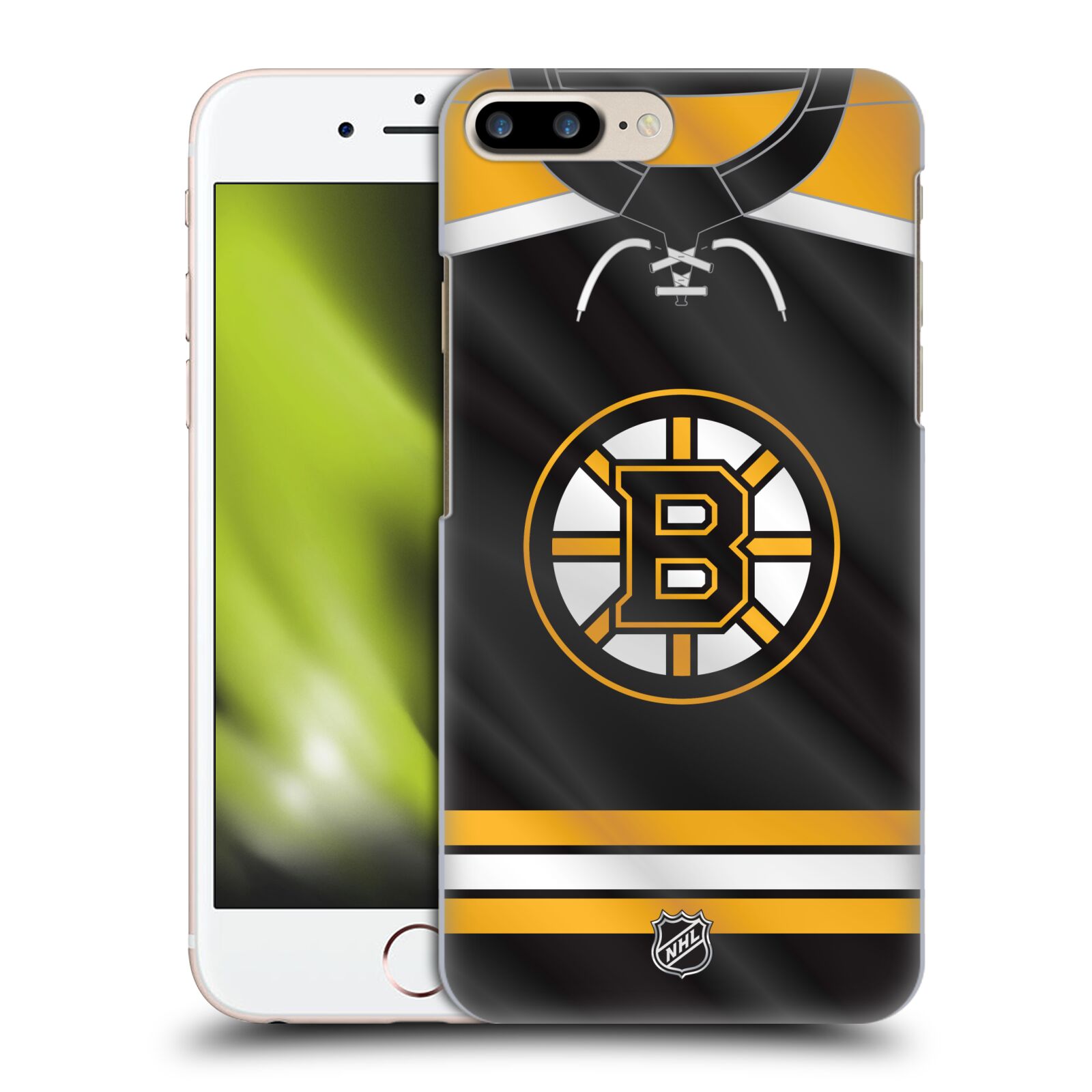 Pouzdro na mobil Apple Iphone 7/8 PLUS - HEAD CASE - Hokej NHL - Boston Bruins - Hokejový dres