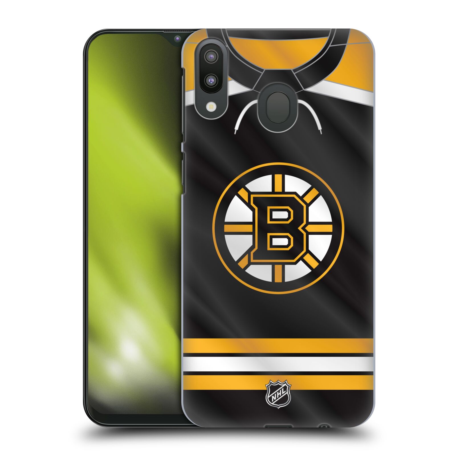 Pouzdro na mobil Samsung Galaxy M20 - HEAD CASE - Hokej NHL - Boston Bruins - Hokejový dres