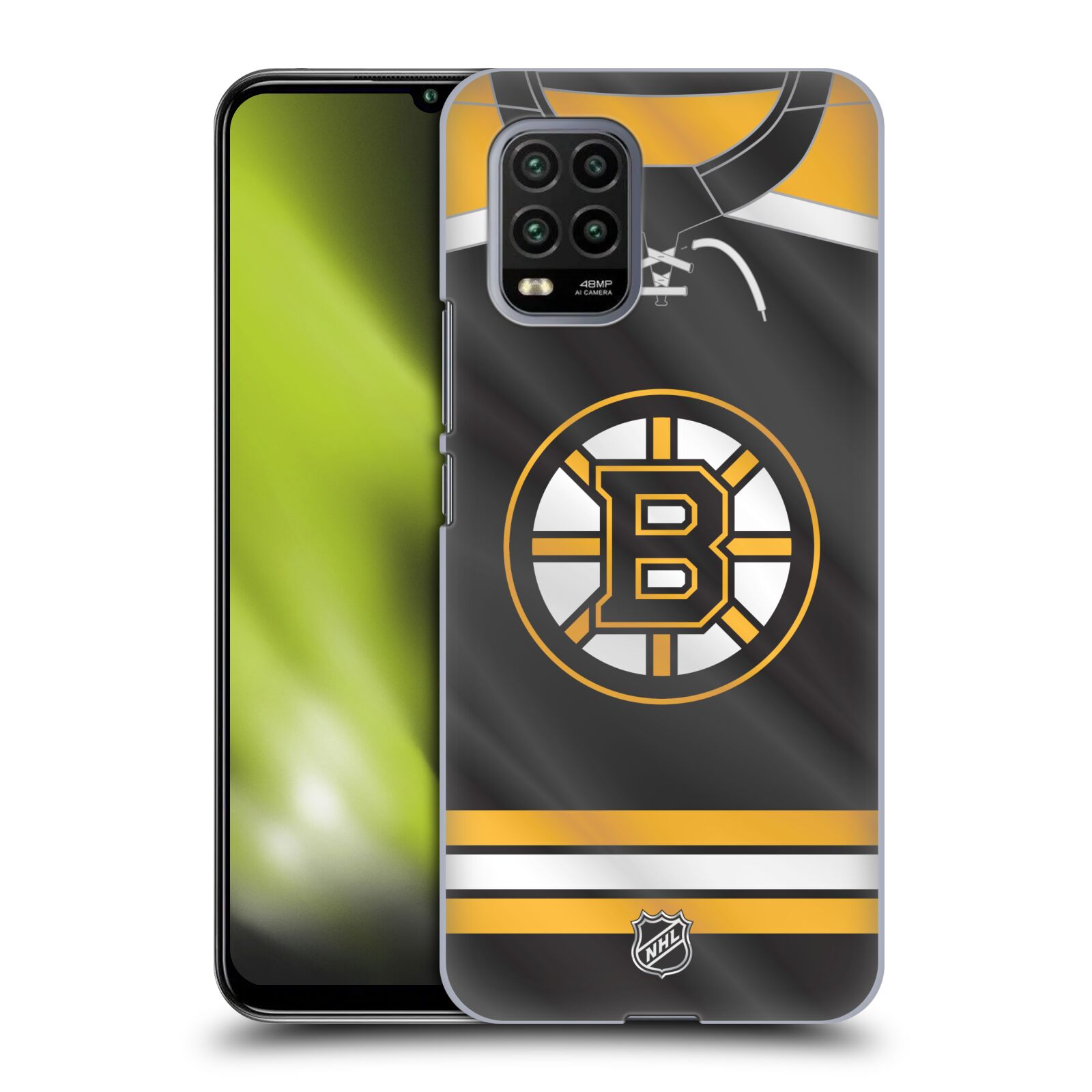 Pouzdro na mobil Xiaomi  Mi 10 LITE / Mi 10 LITE 5G - HEAD CASE - Hokej NHL - Boston Bruins - Hokejový dres