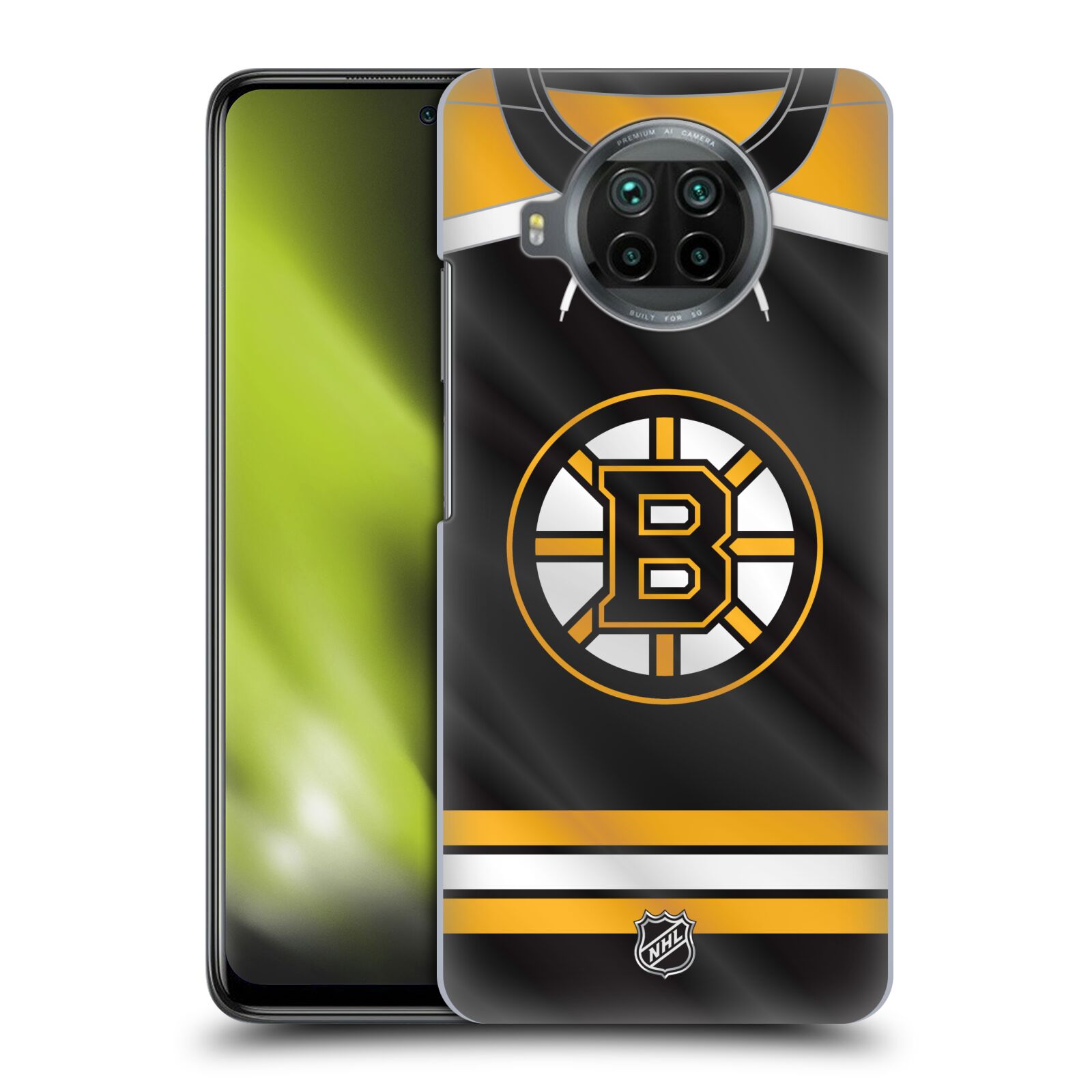 Pouzdro na mobil Xiaomi  Mi 10T LITE 5G - HEAD CASE - Hokej NHL - Boston Bruins - Hokejový dres