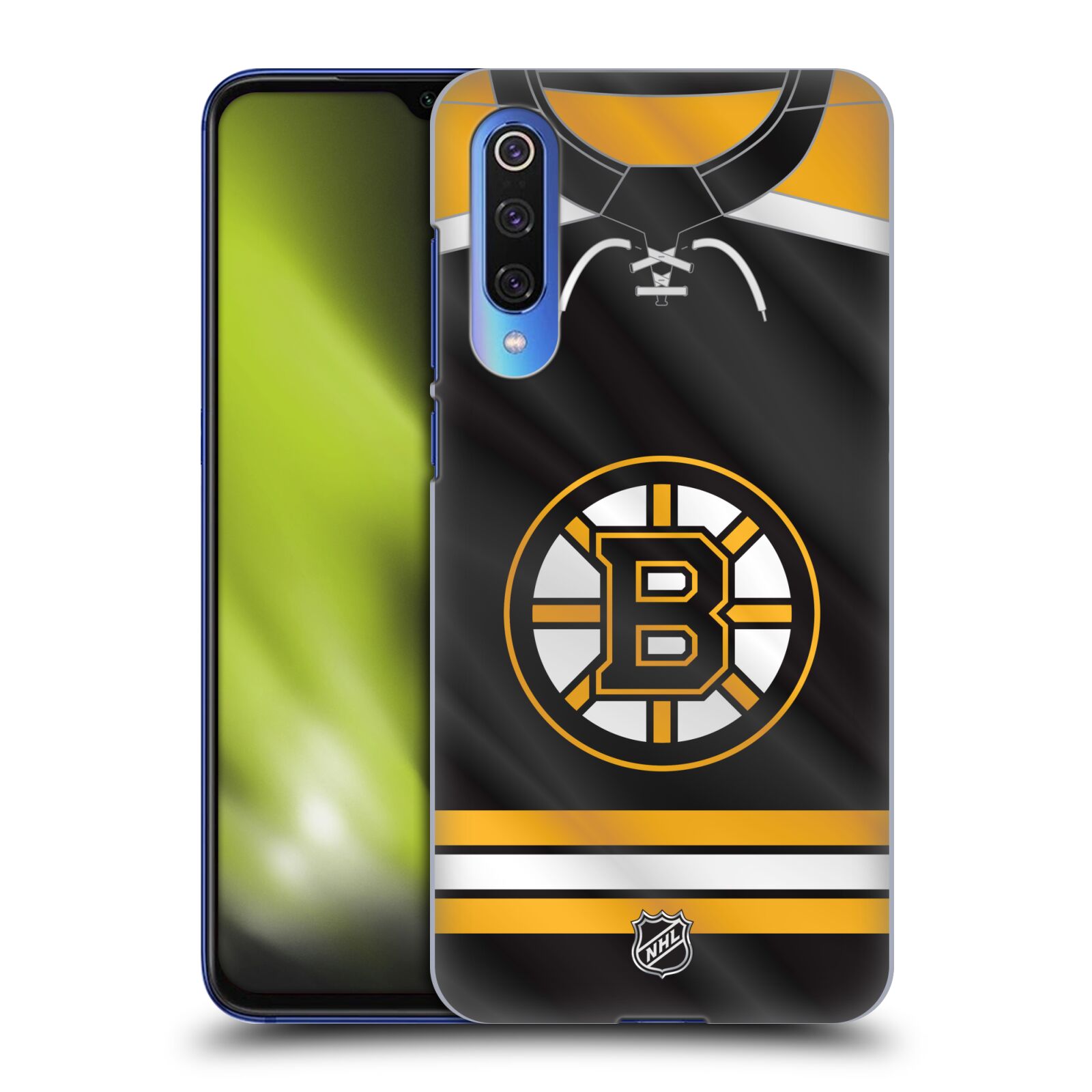Pouzdro na mobil Xiaomi  Mi 9 SE - HEAD CASE - Hokej NHL - Boston Bruins - Hokejový dres