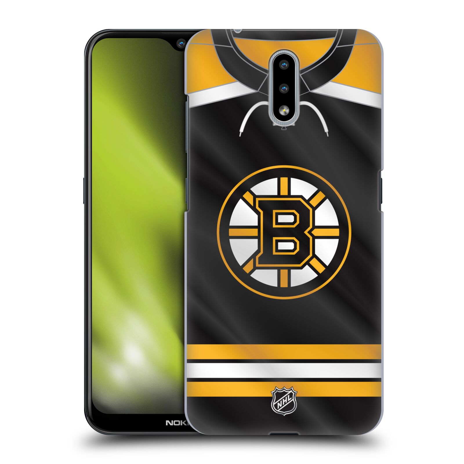 Pouzdro na mobil Nokia 2.3 - HEAD CASE - Hokej NHL - Boston Bruins - Hokejový dres