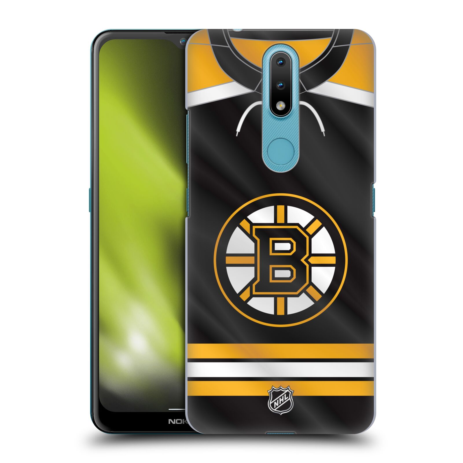 Pouzdro na mobil Nokia 2.4 - HEAD CASE - Hokej NHL - Boston Bruins - Hokejový dres