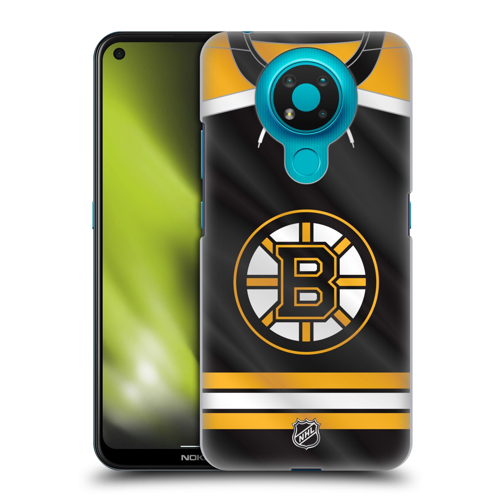 Pouzdro na mobil Nokia 3.4 - HEAD CASE - Hokej NHL - Boston Bruins - Hokejový dres