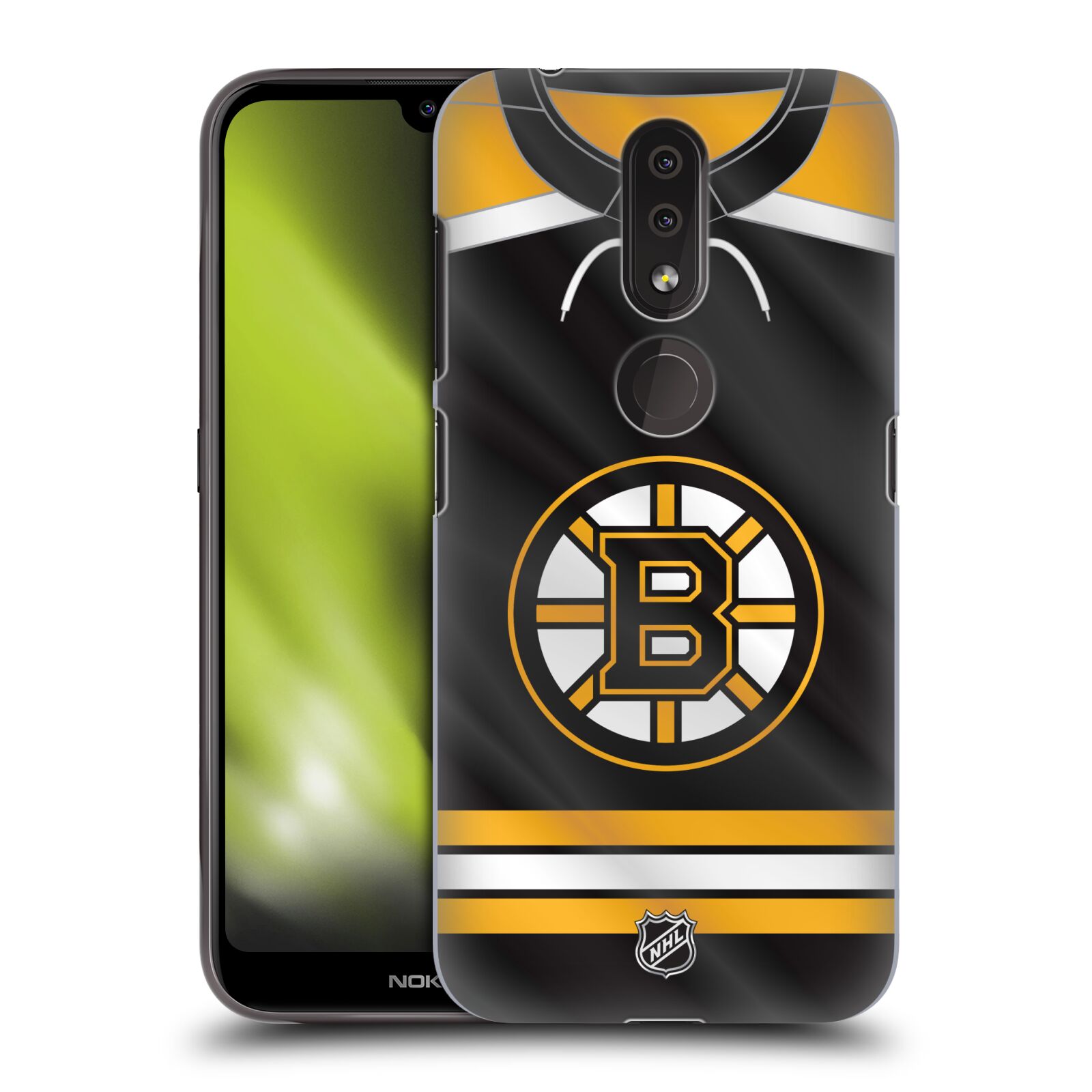Pouzdro na mobil Nokia 4.2 - HEAD CASE - Hokej NHL - Boston Bruins - Hokejový dres
