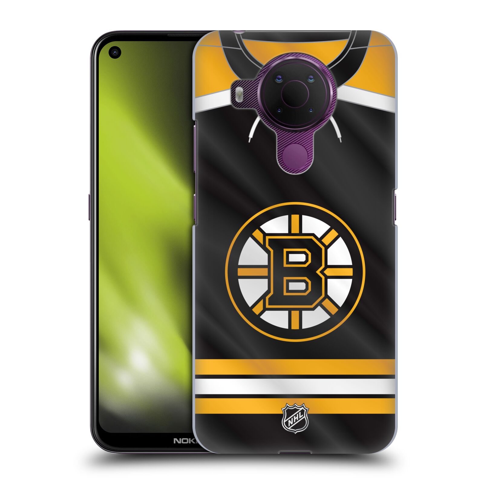 Pouzdro na mobil Nokia 5.4 - HEAD CASE - Hokej NHL - Boston Bruins - Hokejový dres