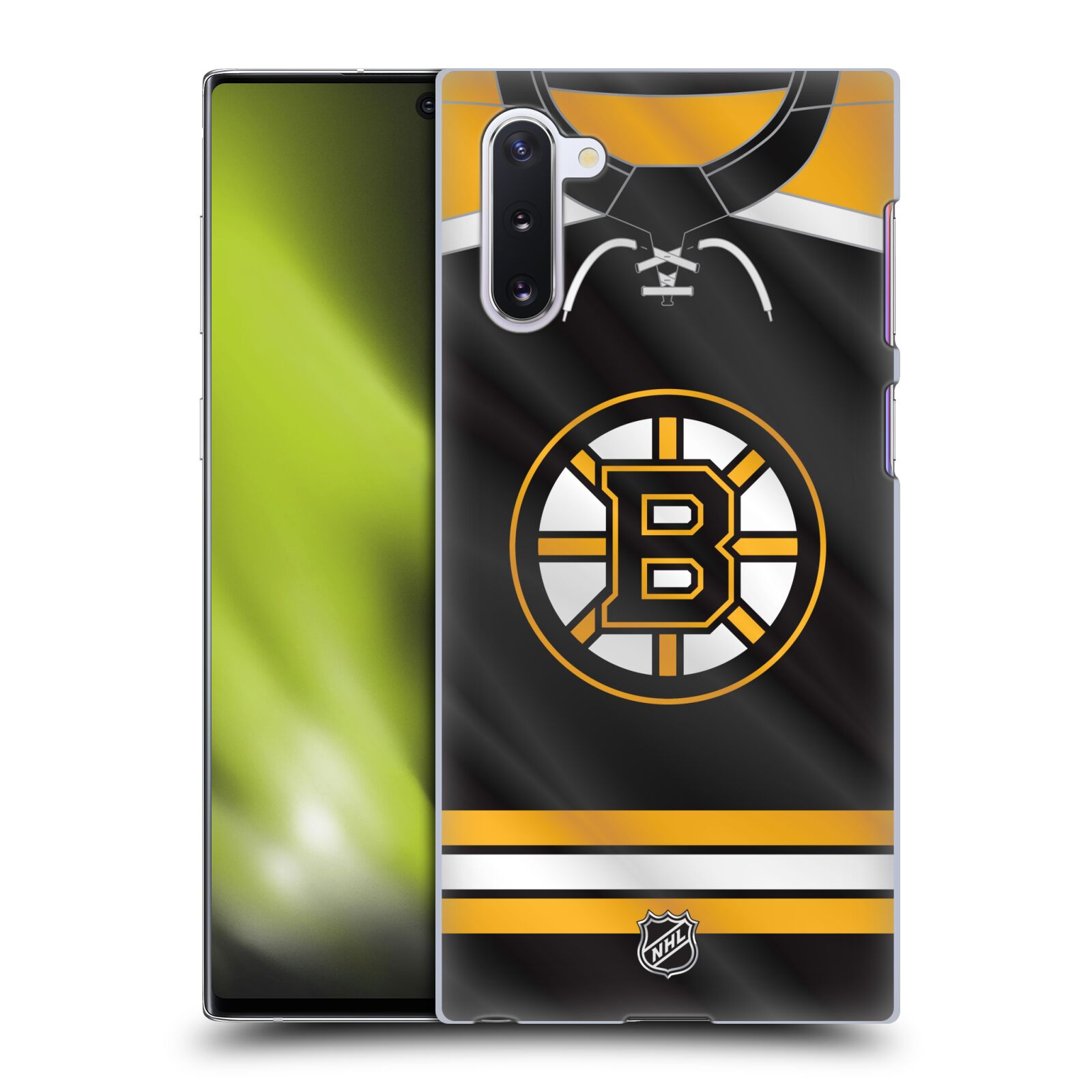 Pouzdro na mobil Samsung Galaxy Note 10 - HEAD CASE - Hokej NHL - Boston Bruins - Hokejový dres