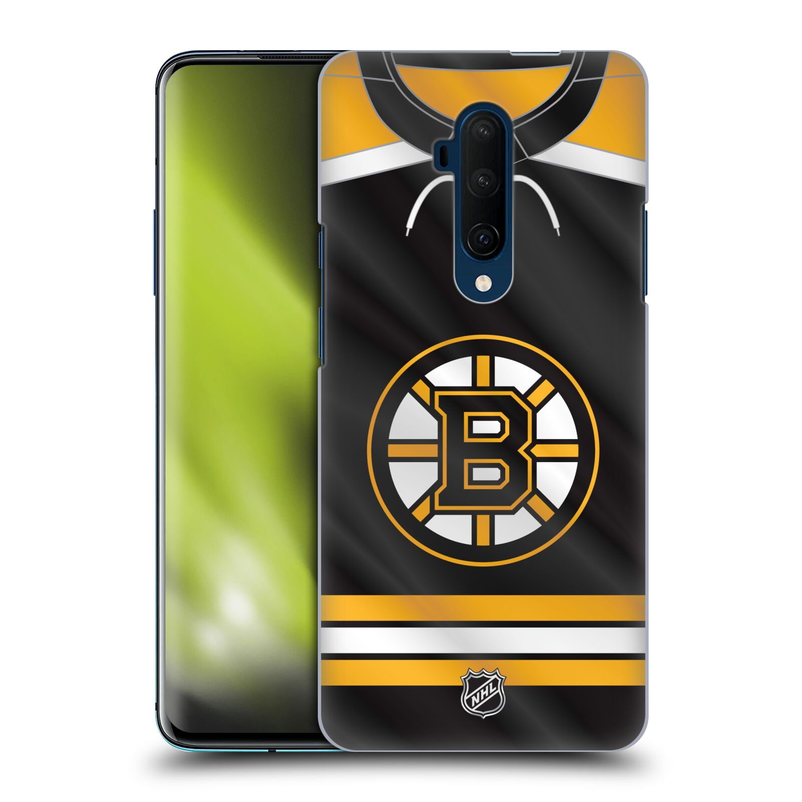 Pouzdro na mobil OnePlus 7T Pro - HEAD CASE - Hokej NHL - Boston Bruins - Hokejový dres