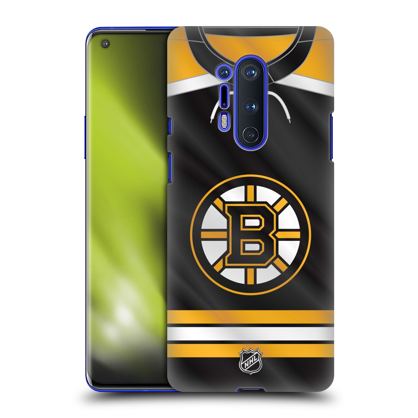Pouzdro na mobil OnePlus 8 PRO 5G - HEAD CASE - Hokej NHL - Boston Bruins - Hokejový dres