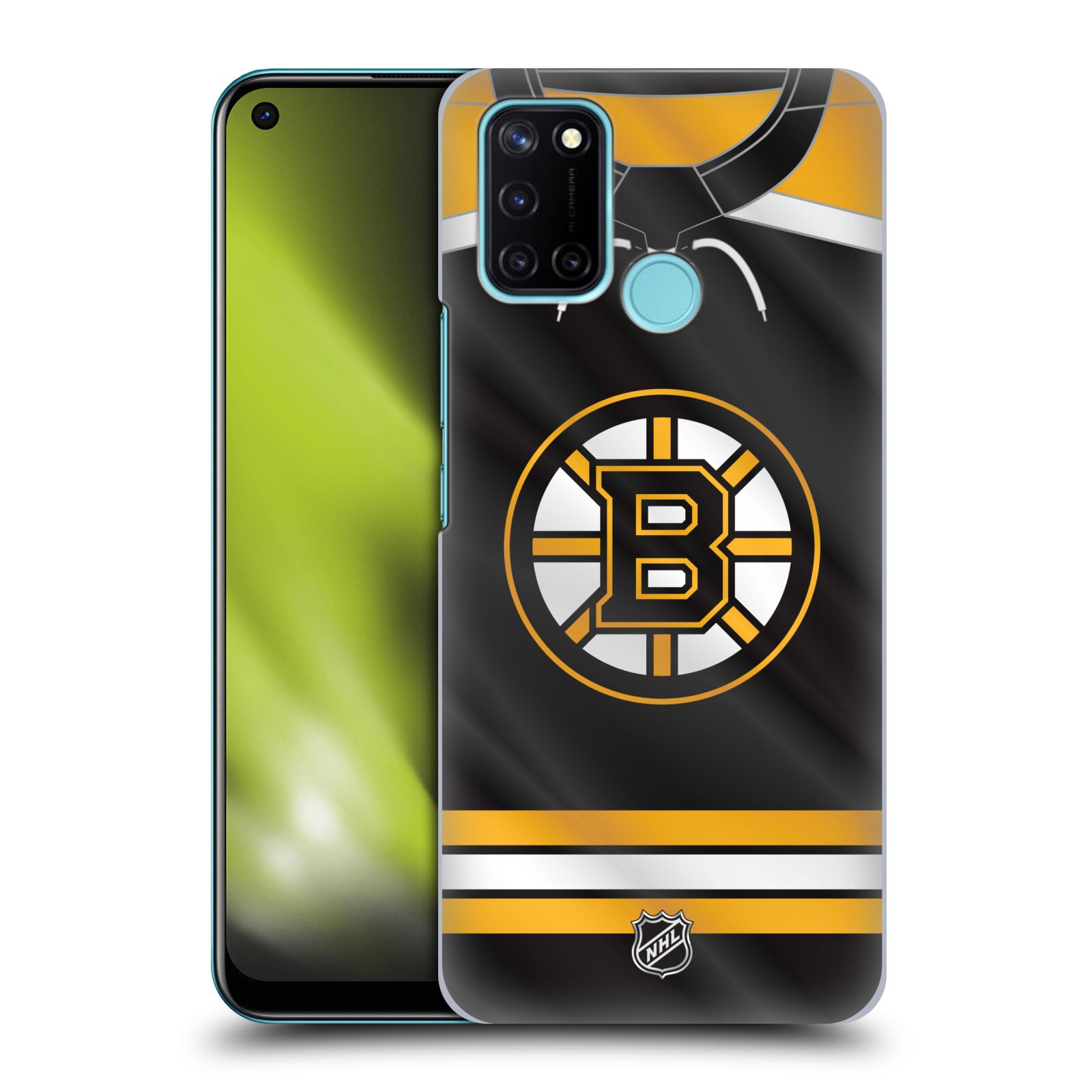 Pouzdro na mobil Realme 7i / Realme C17 - HEAD CASE - Hokej NHL - Boston Bruins - Hokejový dres