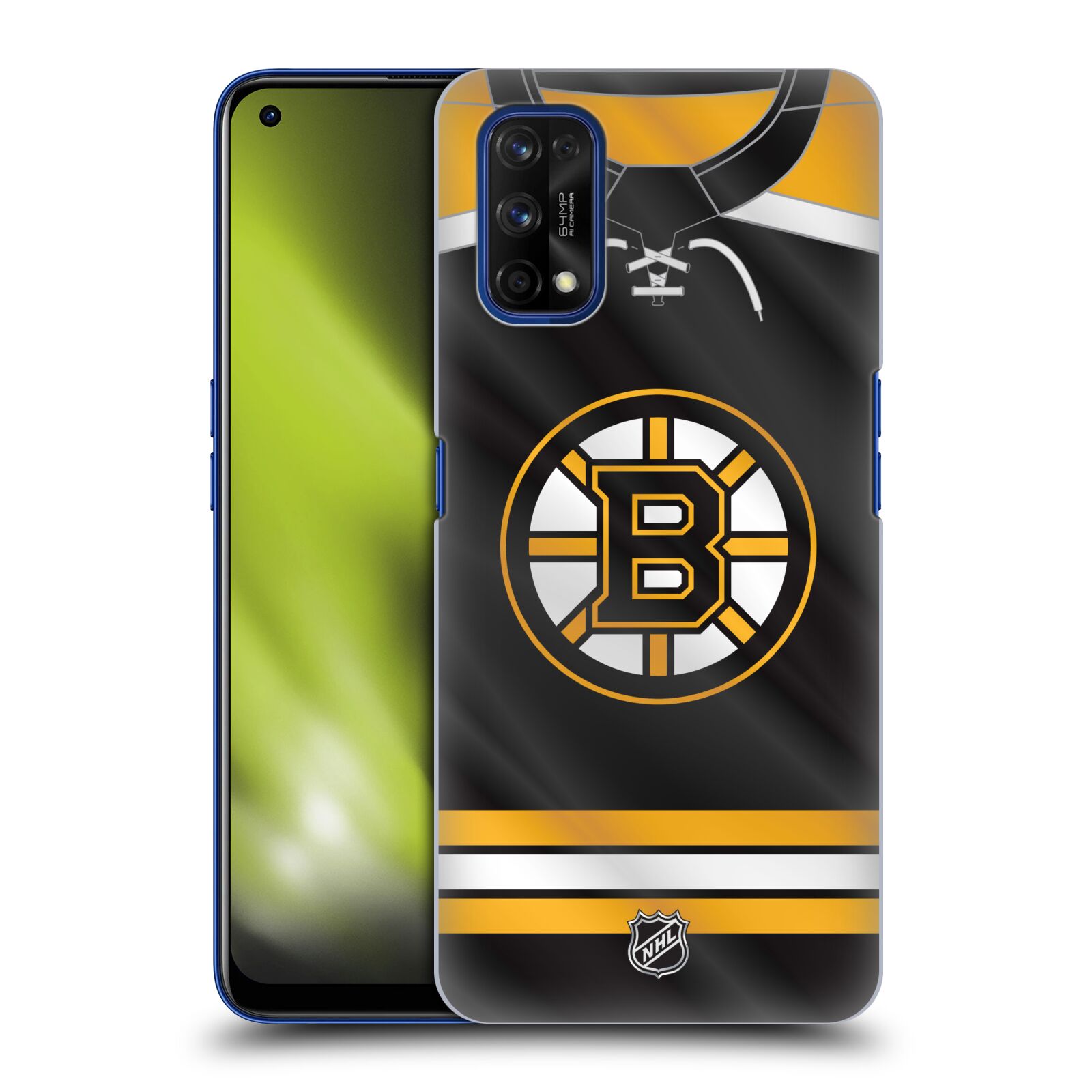 Pouzdro na mobil Realme 7 PRO - HEAD CASE - Hokej NHL - Boston Bruins - Hokejový dres