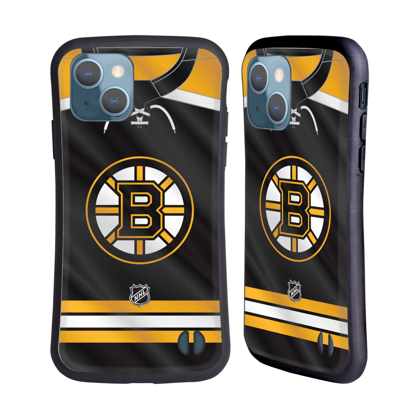 Obal na mobil Apple iPhone 13 - HEAD CASE - NHL - Boston Bruins znak na dresu