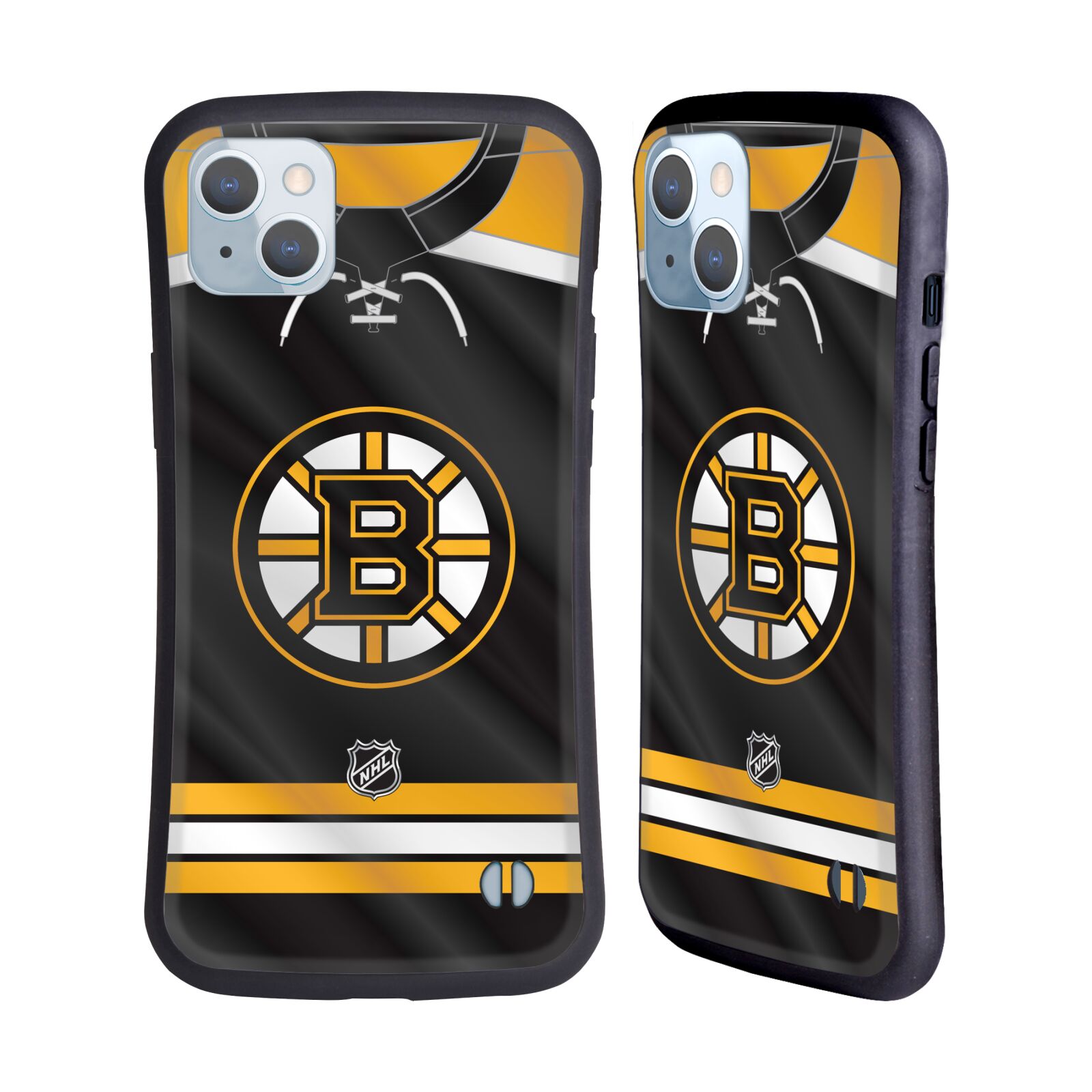 Odolný zadní obal pro mobil Apple iPhone 14 PLUS - HEAD CASE - NHL - Boston Bruins znak na dresu