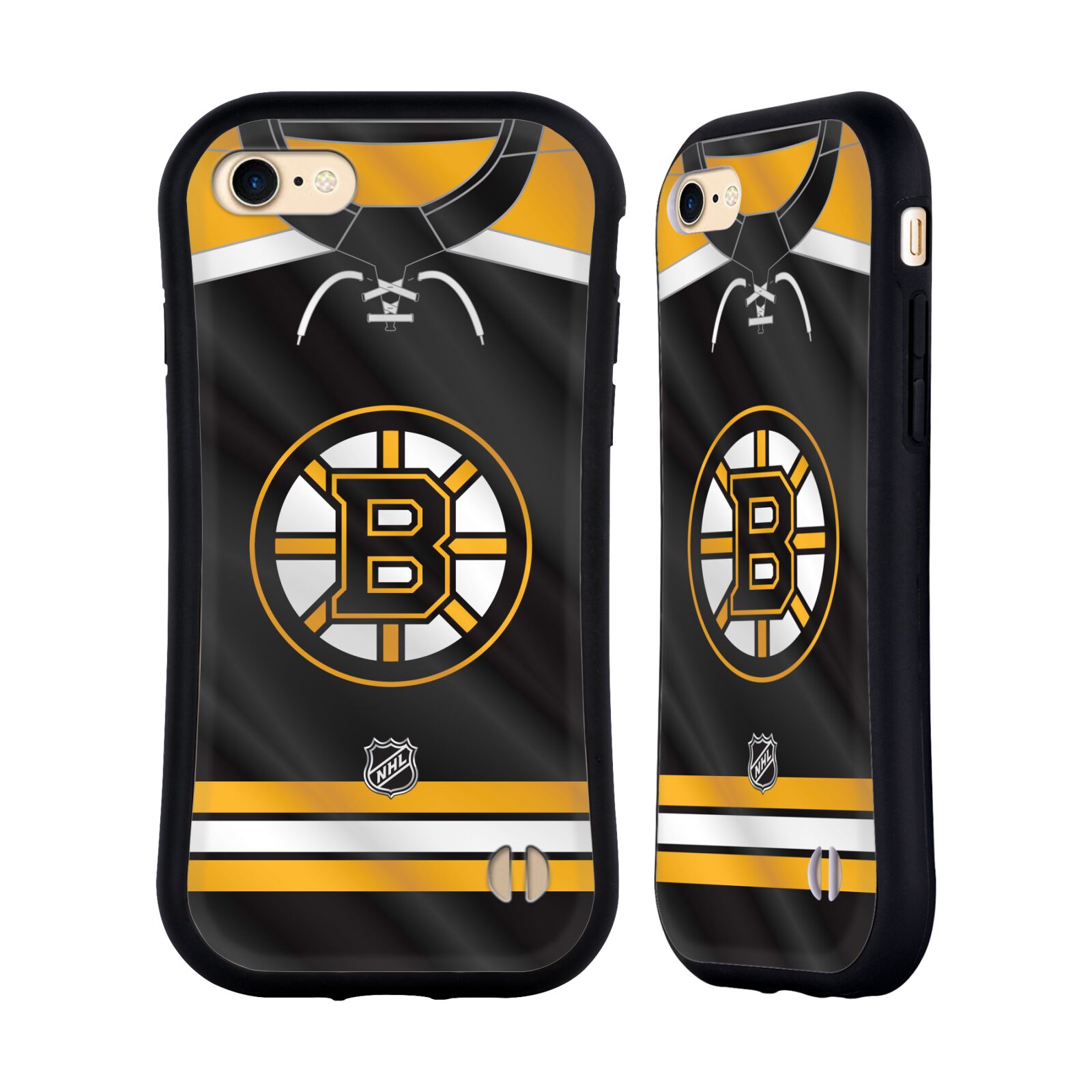 Obal na mobil Apple iPhone 7/8, SE 2020 - HEAD CASE - NHL - Boston Bruins znak na dresu