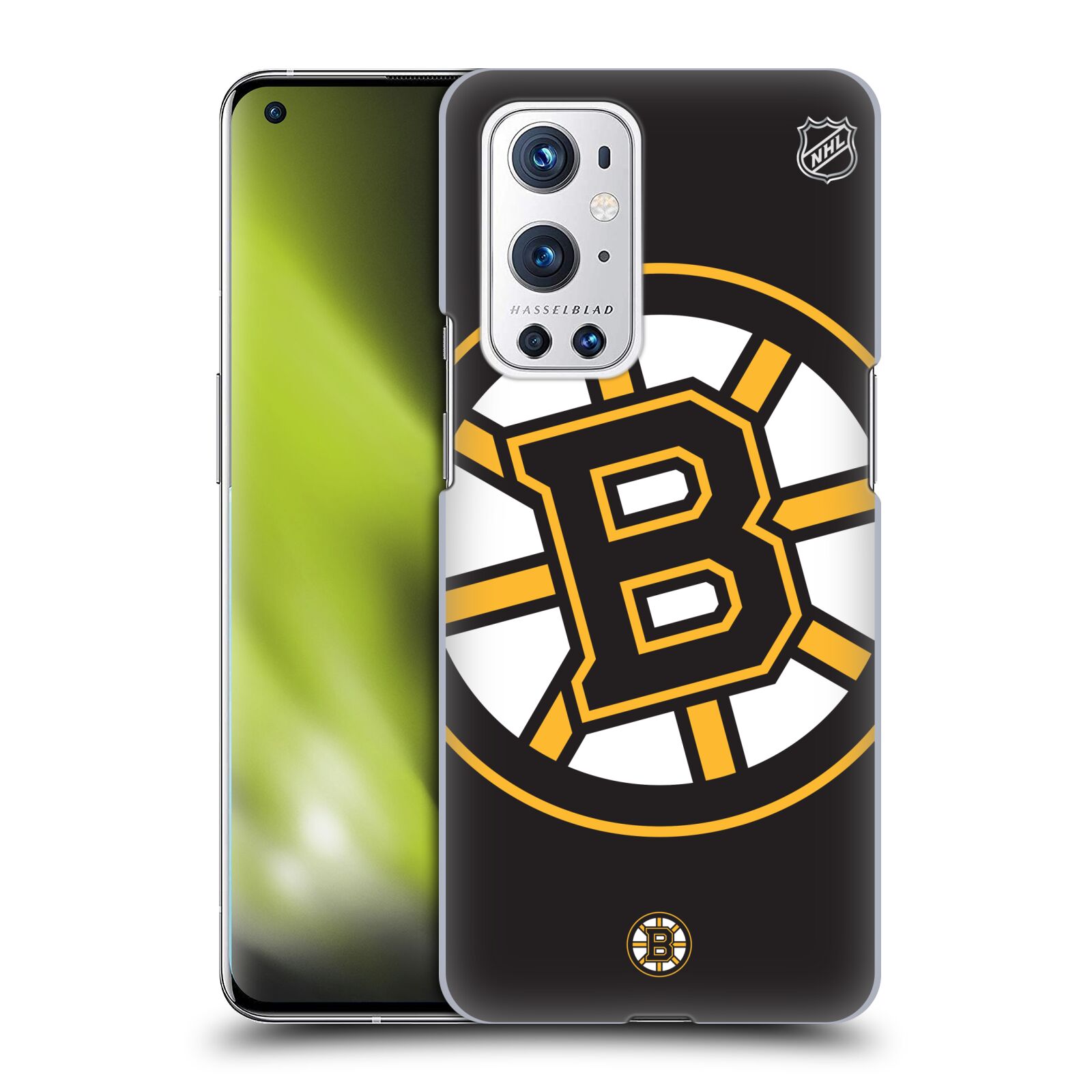 Pouzdro na mobil OnePlus 9 PRO - HEAD CASE - Hokej NHL - Boston Bruins - velký znak