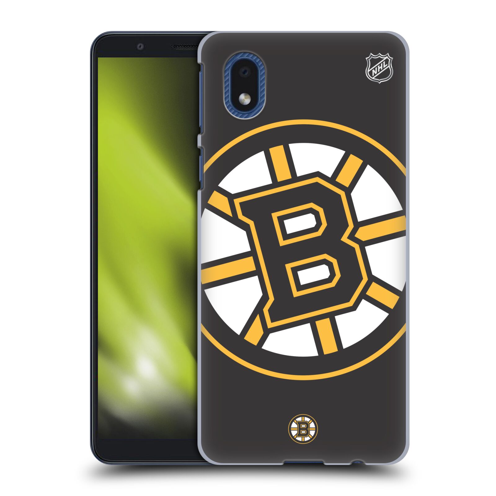 Pouzdro na mobil Samsung Galaxy A01 CORE - HEAD CASE - Hokej NHL - Boston Bruins - velký znak
