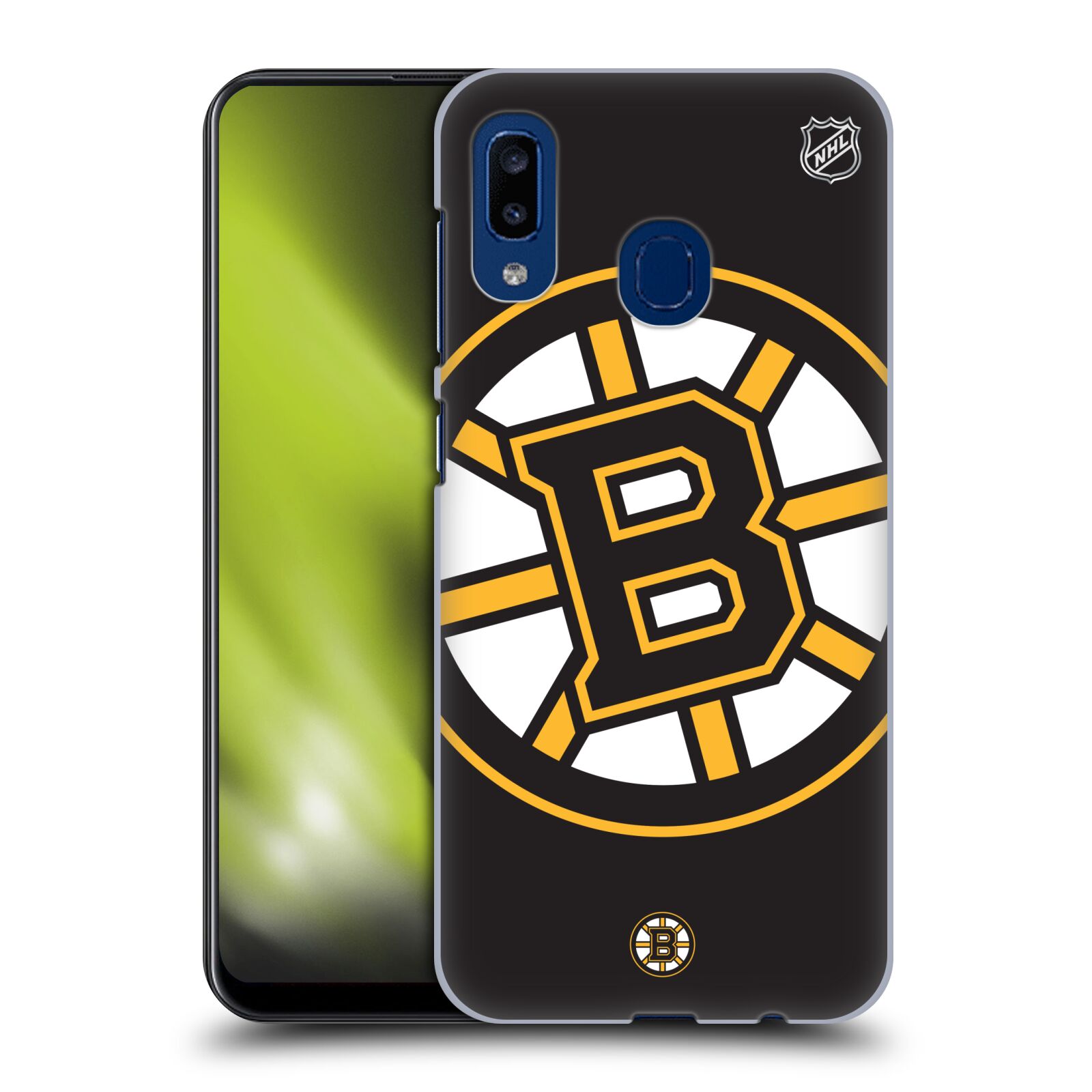 Pouzdro na mobil Samsung Galaxy A20 - HEAD CASE - Hokej NHL - Boston Bruins - velký znak
