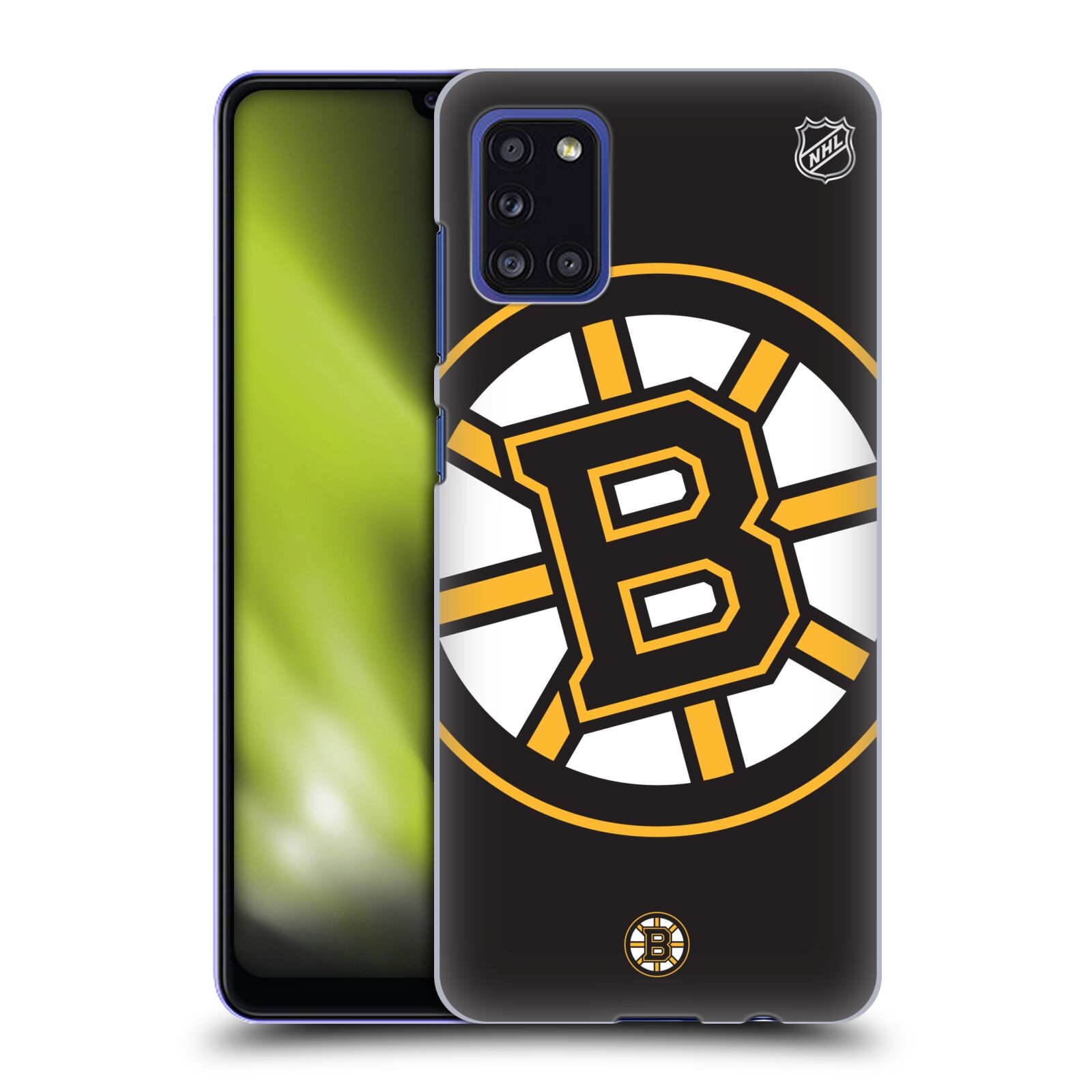 Pouzdro na mobil Samsung Galaxy A31 - HEAD CASE - Hokej NHL - Boston Bruins - velký znak