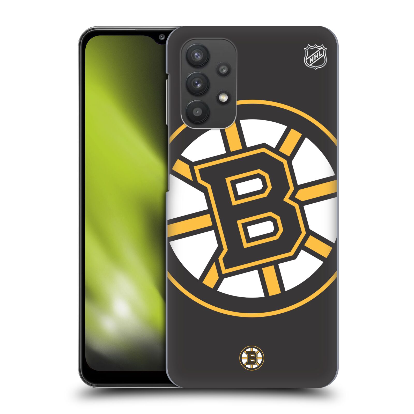 Pouzdro na mobil Samsung Galaxy A32 5G - HEAD CASE - Hokej NHL - Boston Bruins - velký znak