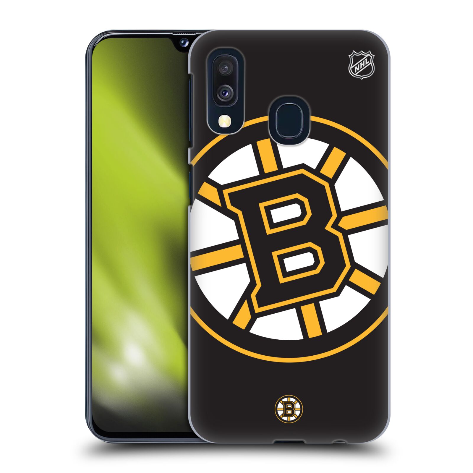 Pouzdro na mobil Samsung Galaxy A40 - HEAD CASE - Hokej NHL - Boston Bruins - velký znak
