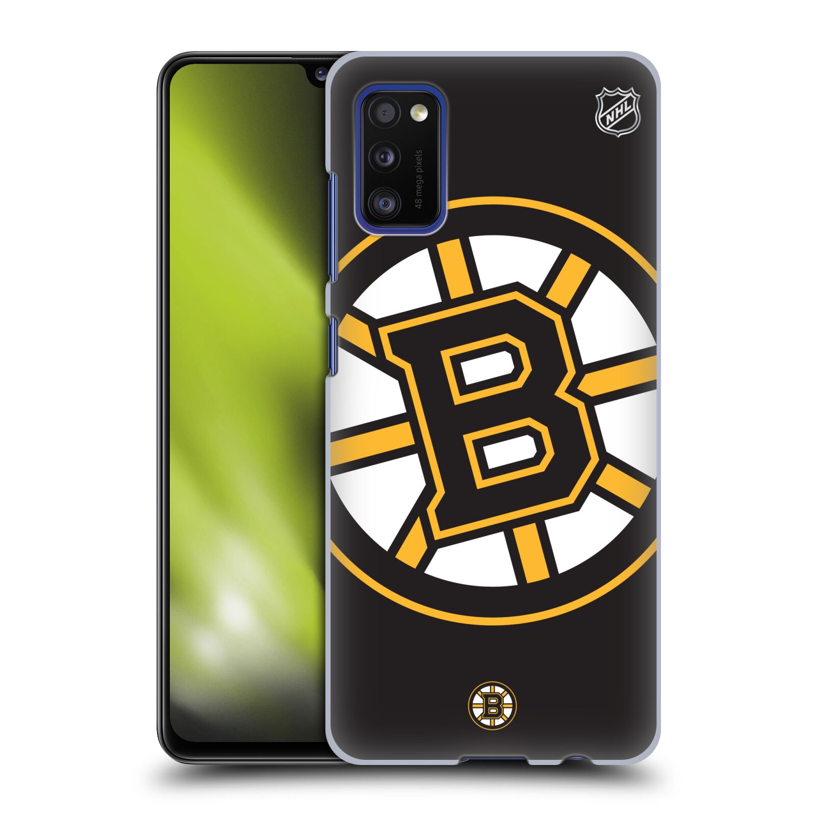 Pouzdro na mobil Samsung Galaxy A41 - HEAD CASE - Hokej NHL - Boston Bruins - velký znak