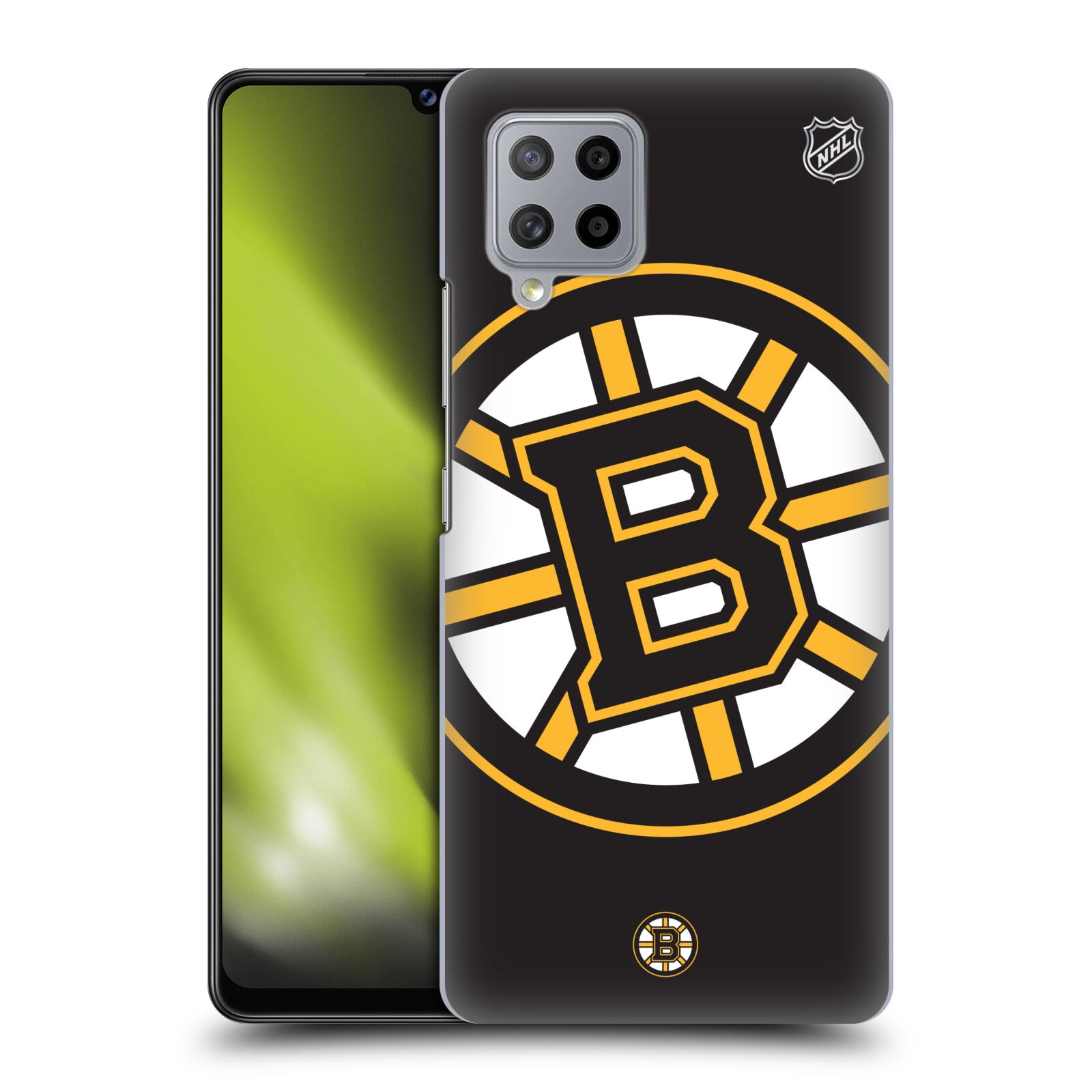 Pouzdro na mobil Samsung Galaxy A42 5G - HEAD CASE - Hokej NHL - Boston Bruins - velký znak