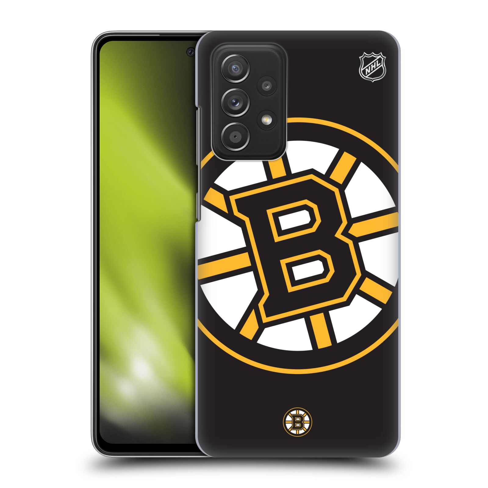 Pouzdro na mobil Samsung Galaxy A52 / A52 5G / A52s 5G - HEAD CASE - Hokej NHL - Boston Bruins - velký znak