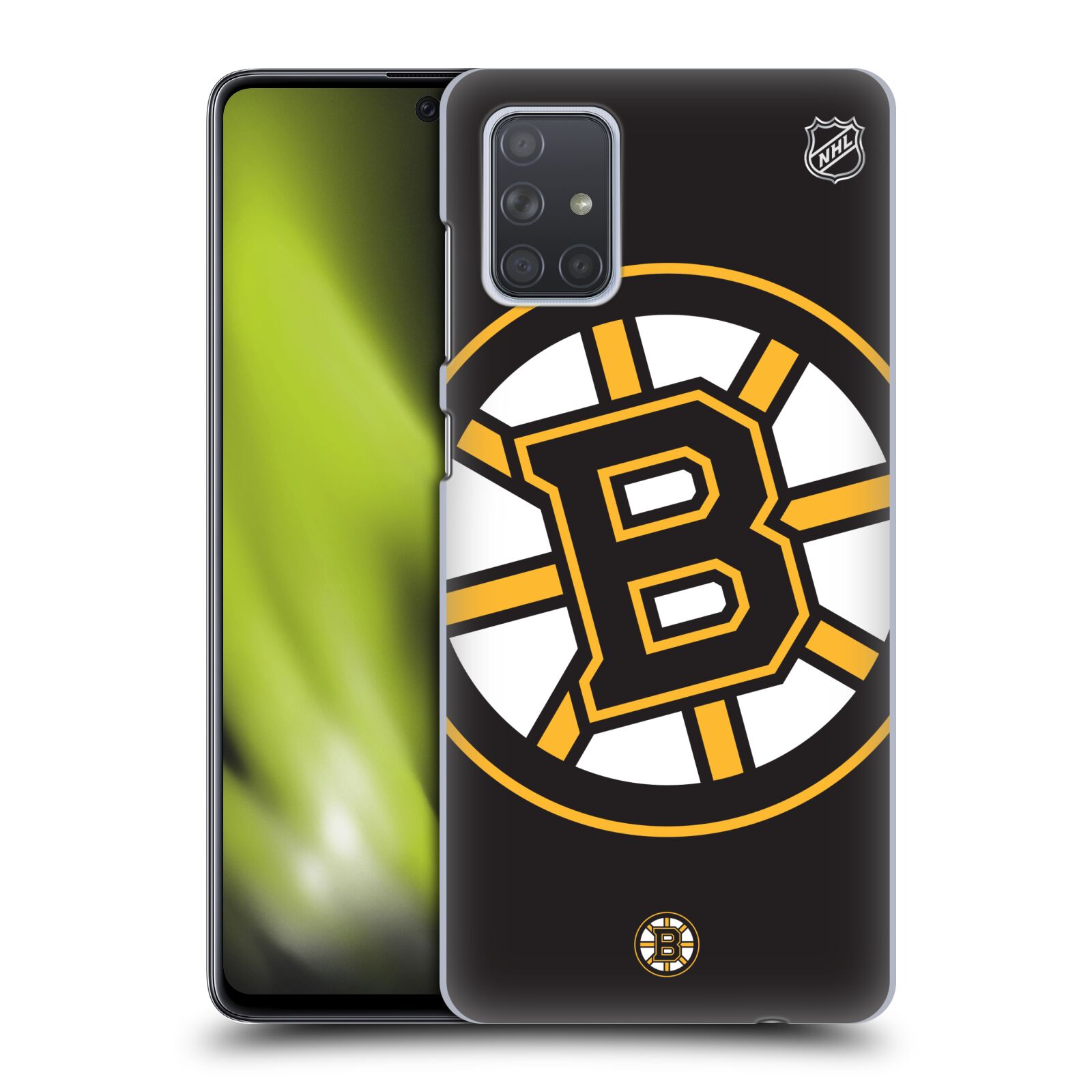 Pouzdro na mobil Samsung Galaxy A71 - HEAD CASE - Hokej NHL - Boston Bruins - velký znak
