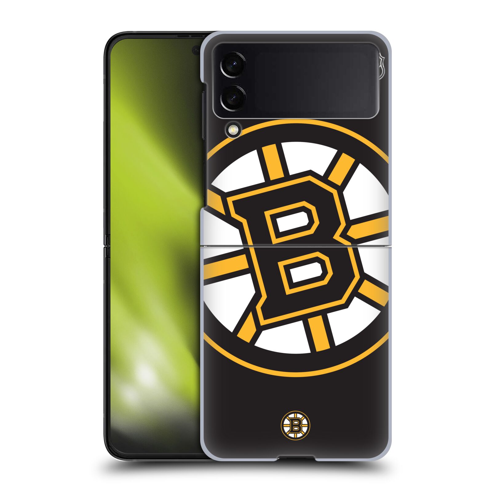 Pouzdro na mobil Samsung Galaxy Z Flip 3 5G - HEAD CASE - Hokej NHL - Boston Bruins - velký znak