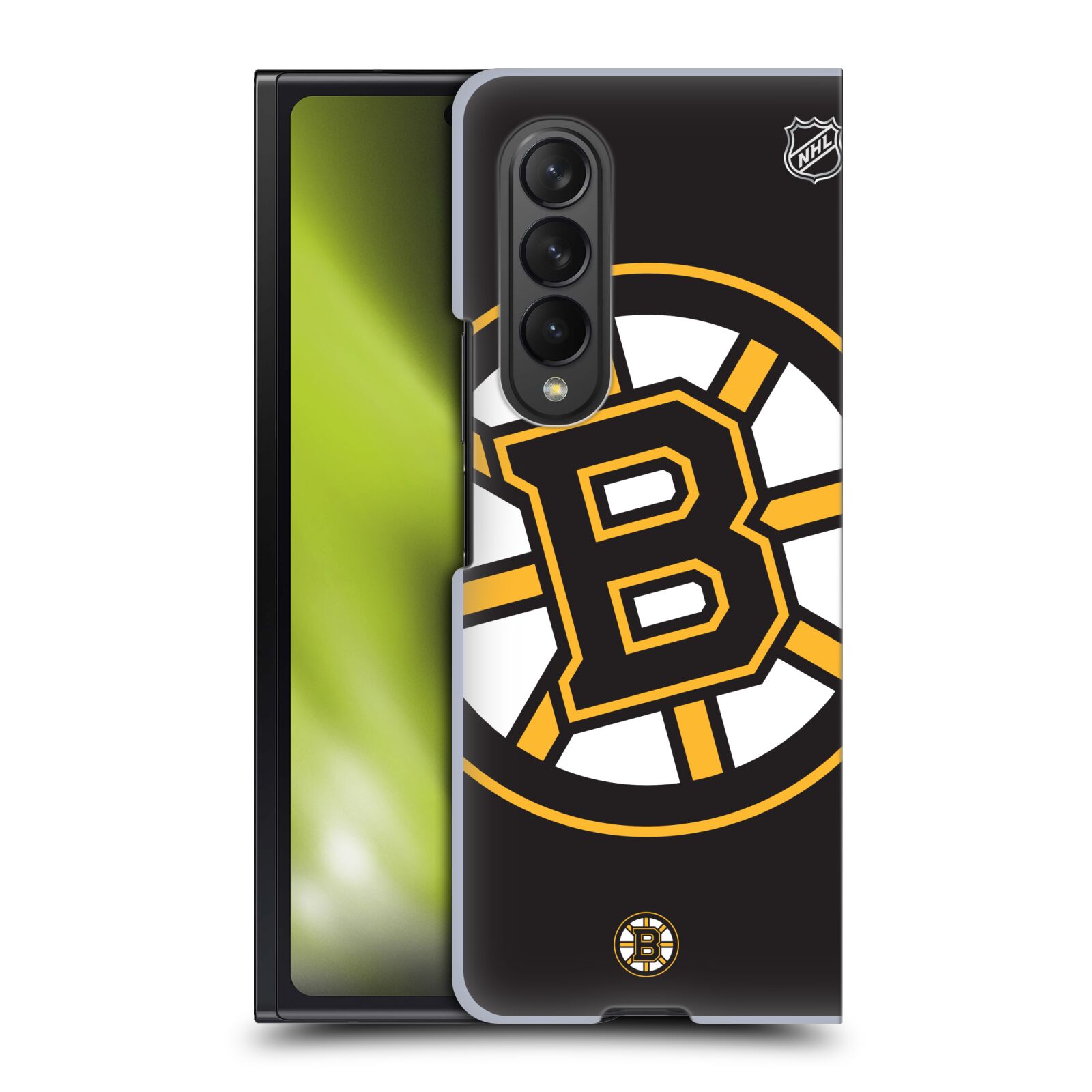 Pouzdro na mobil Samsung Galaxy Z Fold 3 5G - HEAD CASE - Hokej NHL - Boston Bruins - velký znak