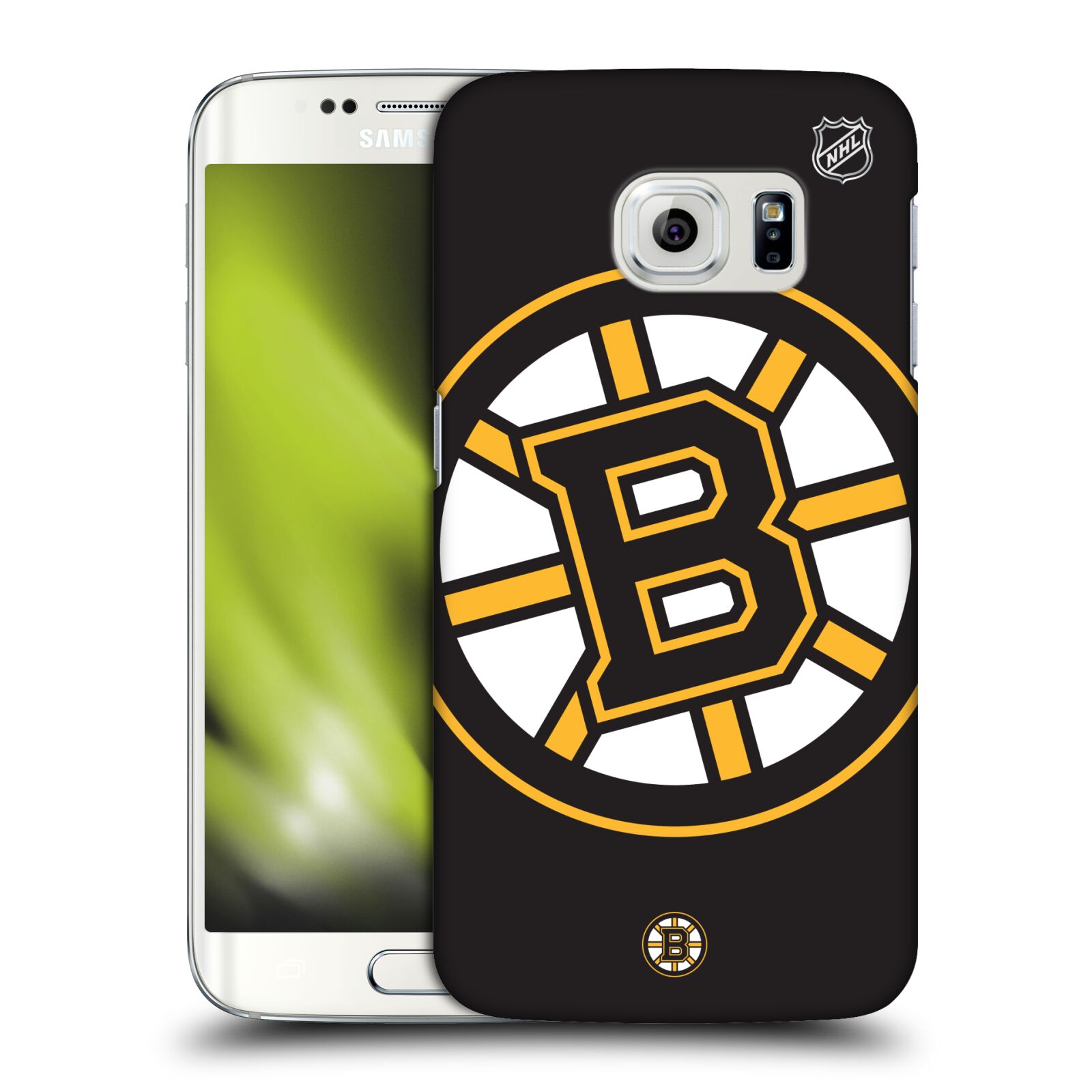 Pouzdro na mobil Samsung Galaxy S6 EDGE - HEAD CASE - Hokej NHL - Boston Bruins - velký znak