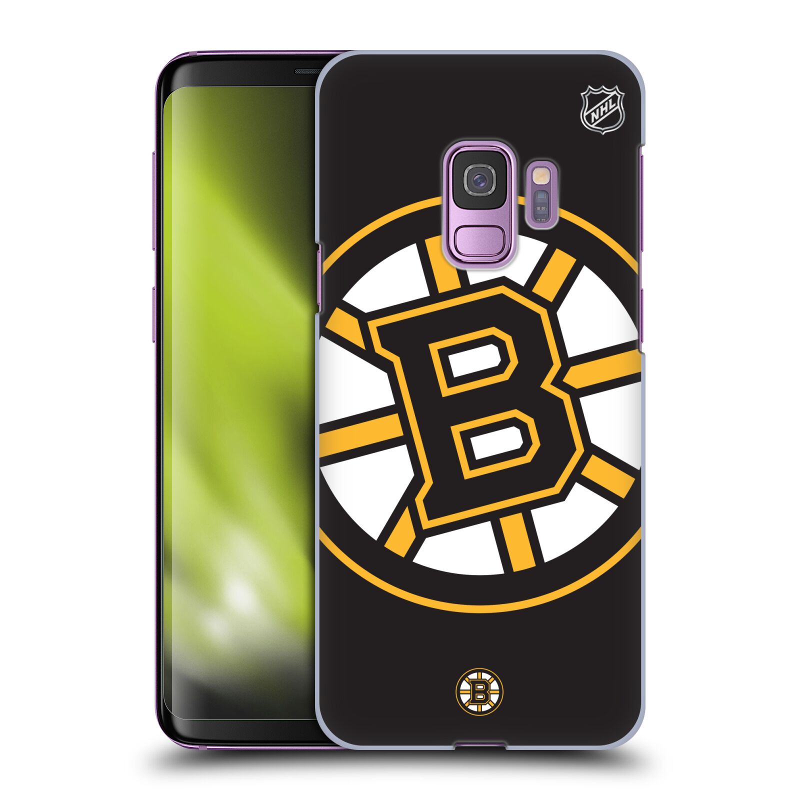 Pouzdro na mobil Samsung Galaxy S9 - HEAD CASE - Hokej NHL - Boston Bruins - velký znak