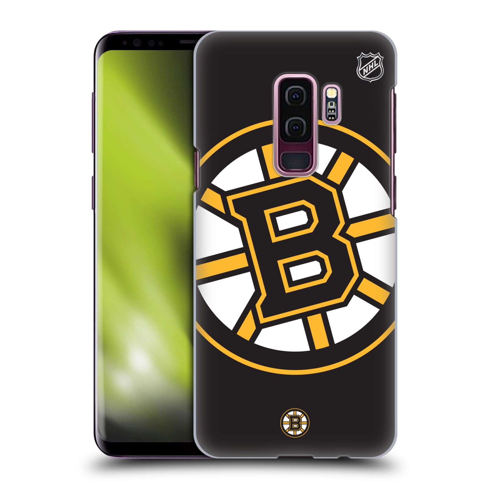 Pouzdro na mobil Samsung Galaxy S9+ / S9 PLUS - HEAD CASE - Hokej NHL - Boston Bruins - velký znak