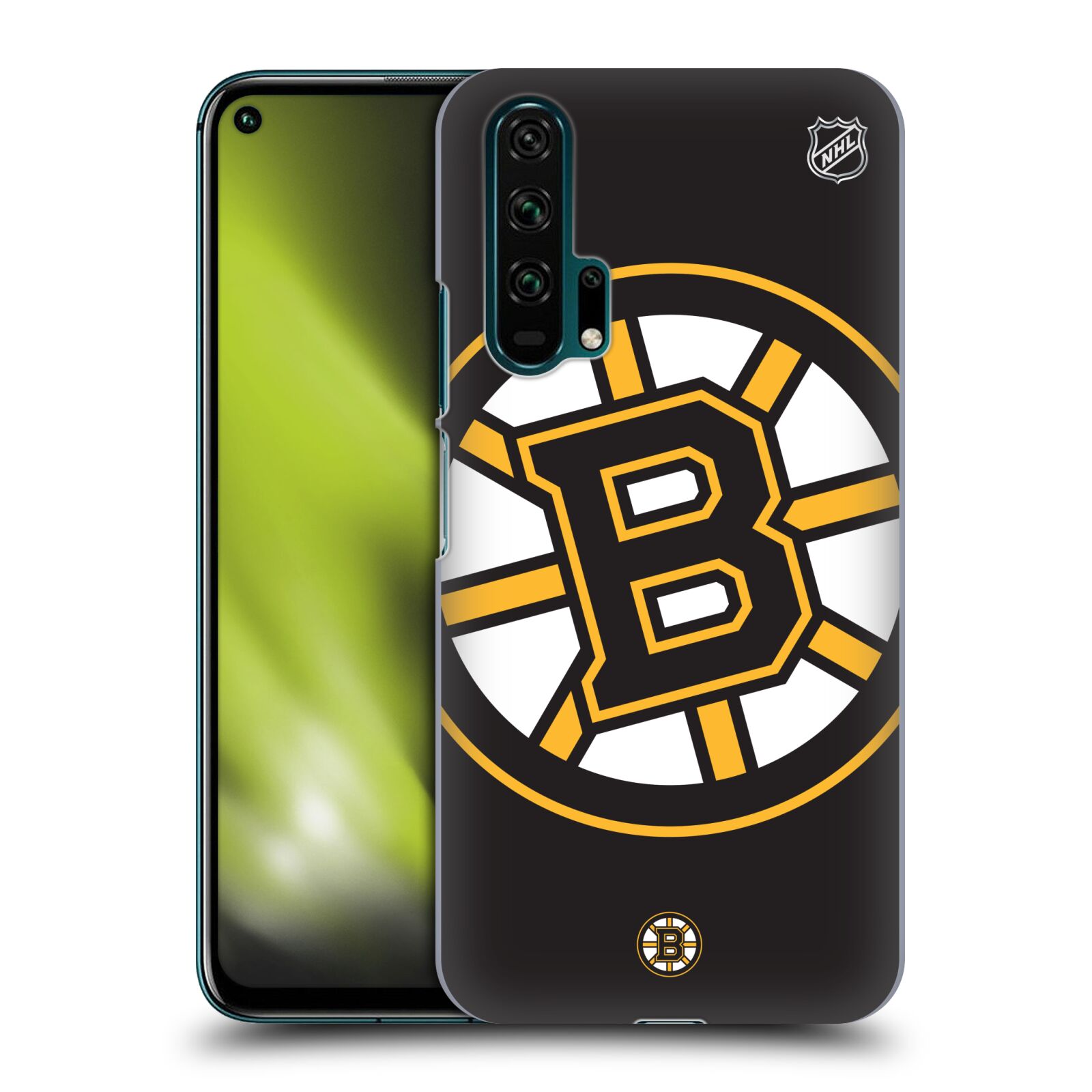 Pouzdro na mobil HONOR 20 PRO - HEAD CASE - Hokej NHL - Boston Bruins - velký znak