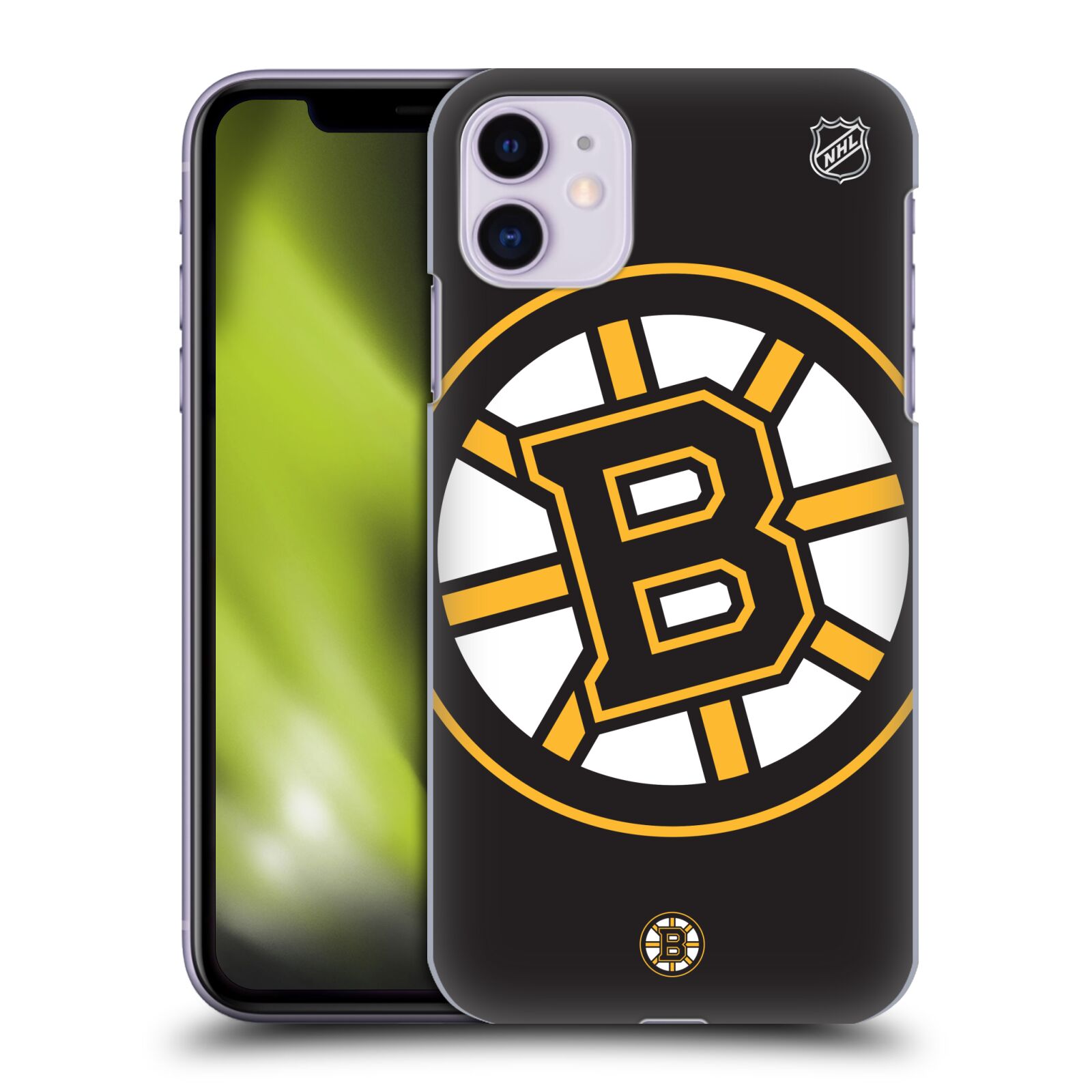 Pouzdro na mobil Apple Iphone 11 - HEAD CASE - Hokej NHL - Boston Bruins - velký znak