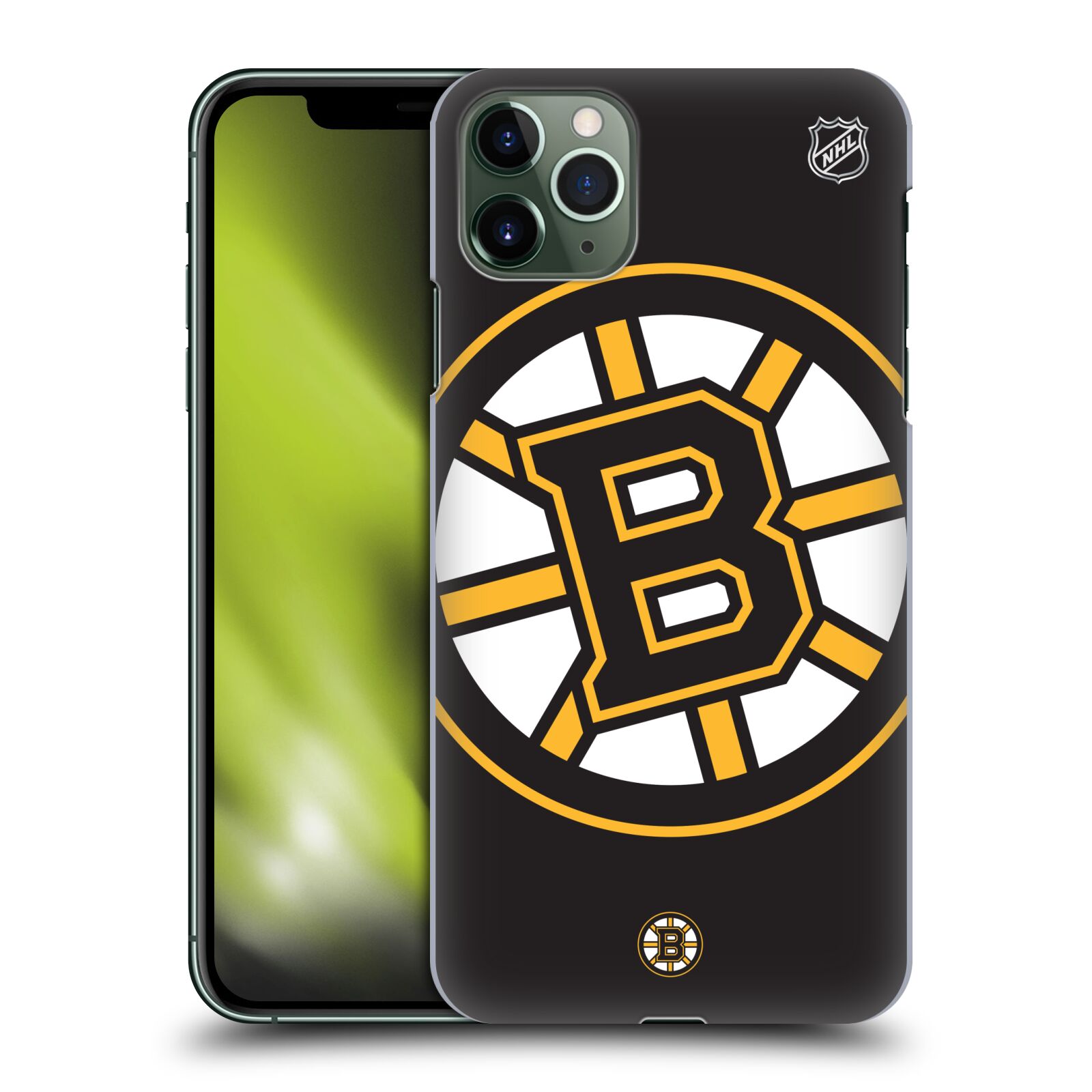 Pouzdro na mobil Apple Iphone 11 PRO MAX - HEAD CASE - Hokej NHL - Boston Bruins - velký znak