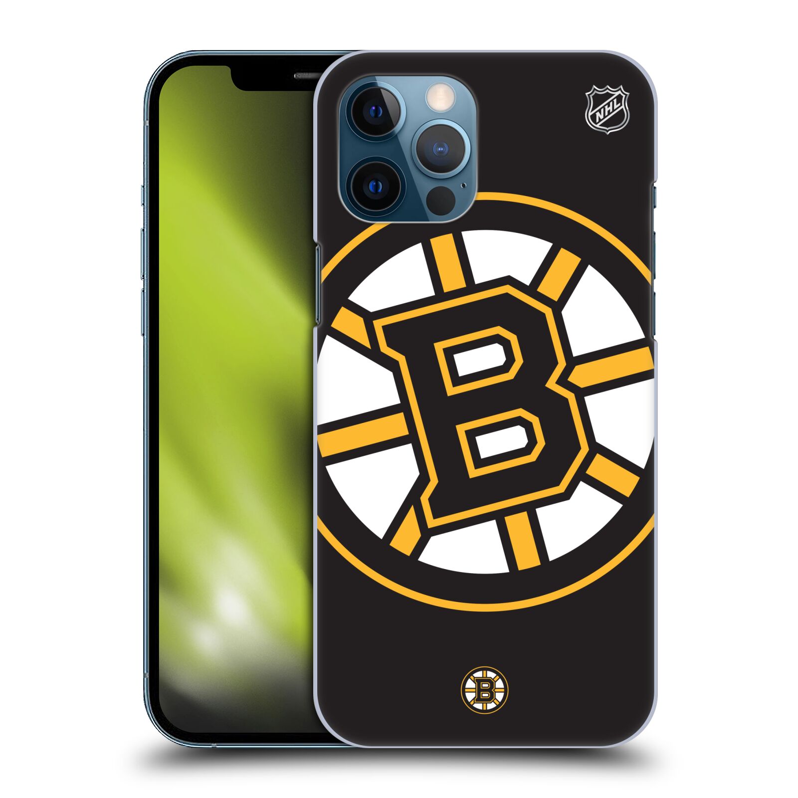 Pouzdro na mobil Apple Iphone 12 PRO MAX - HEAD CASE - Hokej NHL - Boston Bruins - velký znak