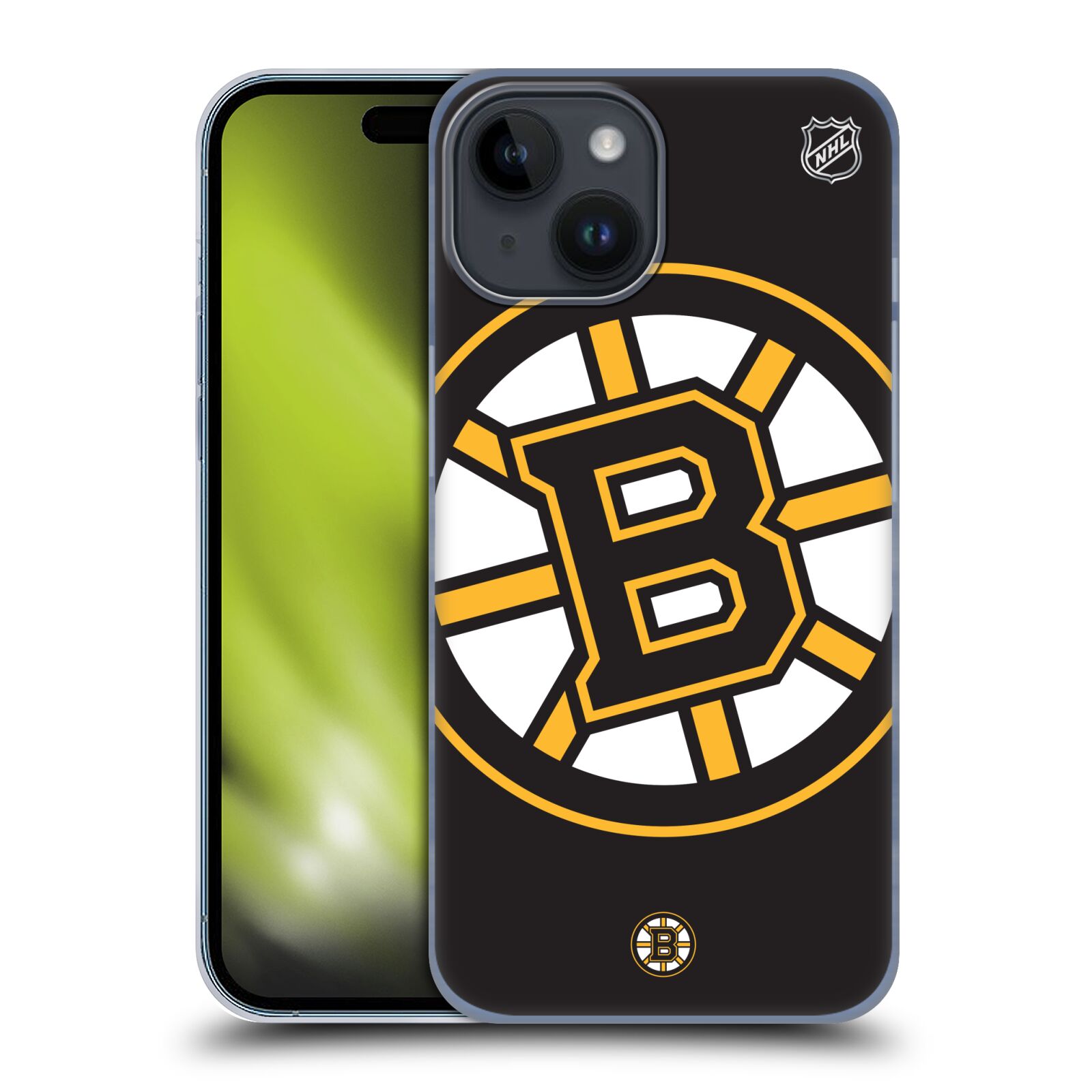 Plastový obal HEAD CASE na mobil Apple Iphone 15  Hokej NHL - Boston Bruins - velký znak