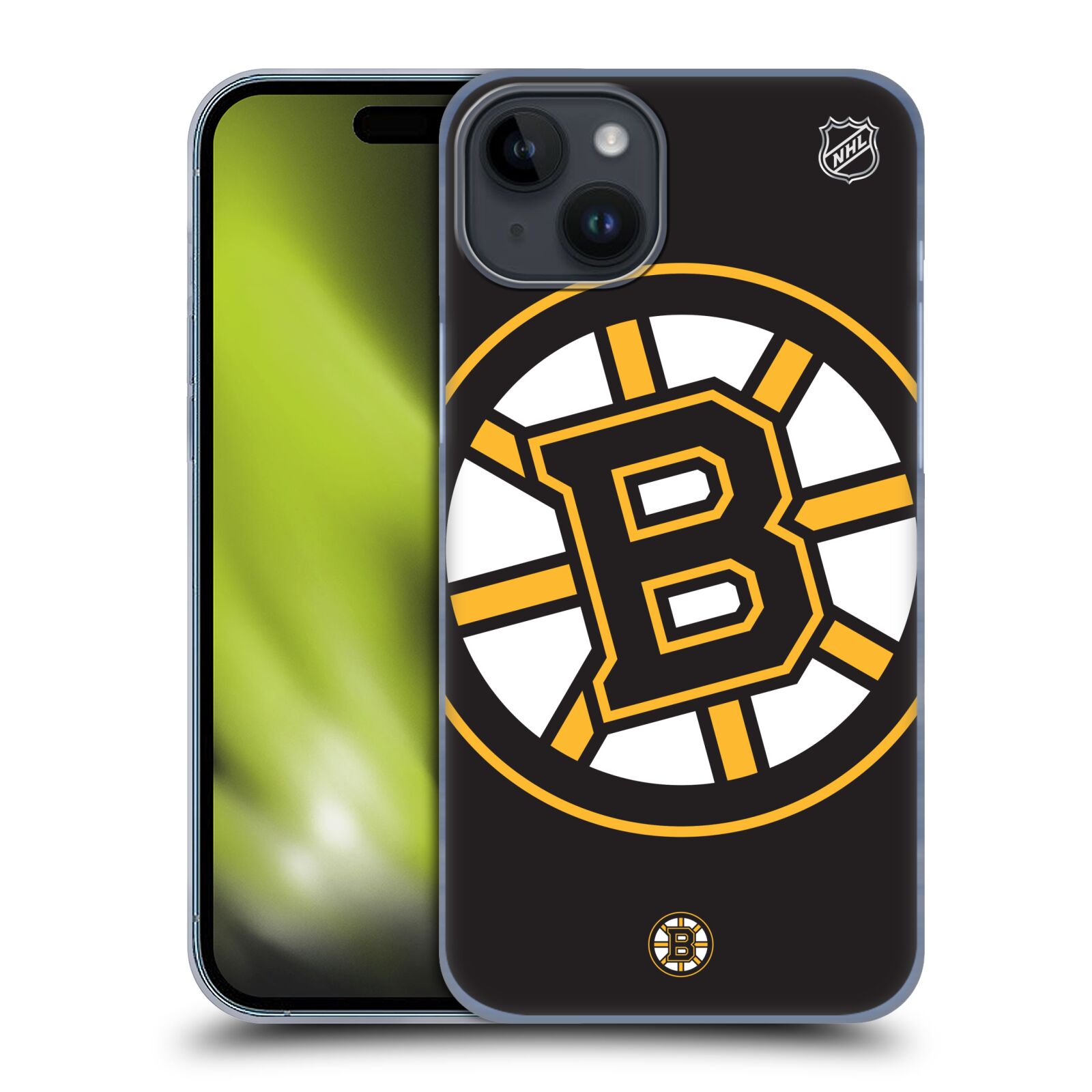 Plastový obal HEAD CASE na mobil Apple Iphone 15 PLUS  Hokej NHL - Boston Bruins - velký znak