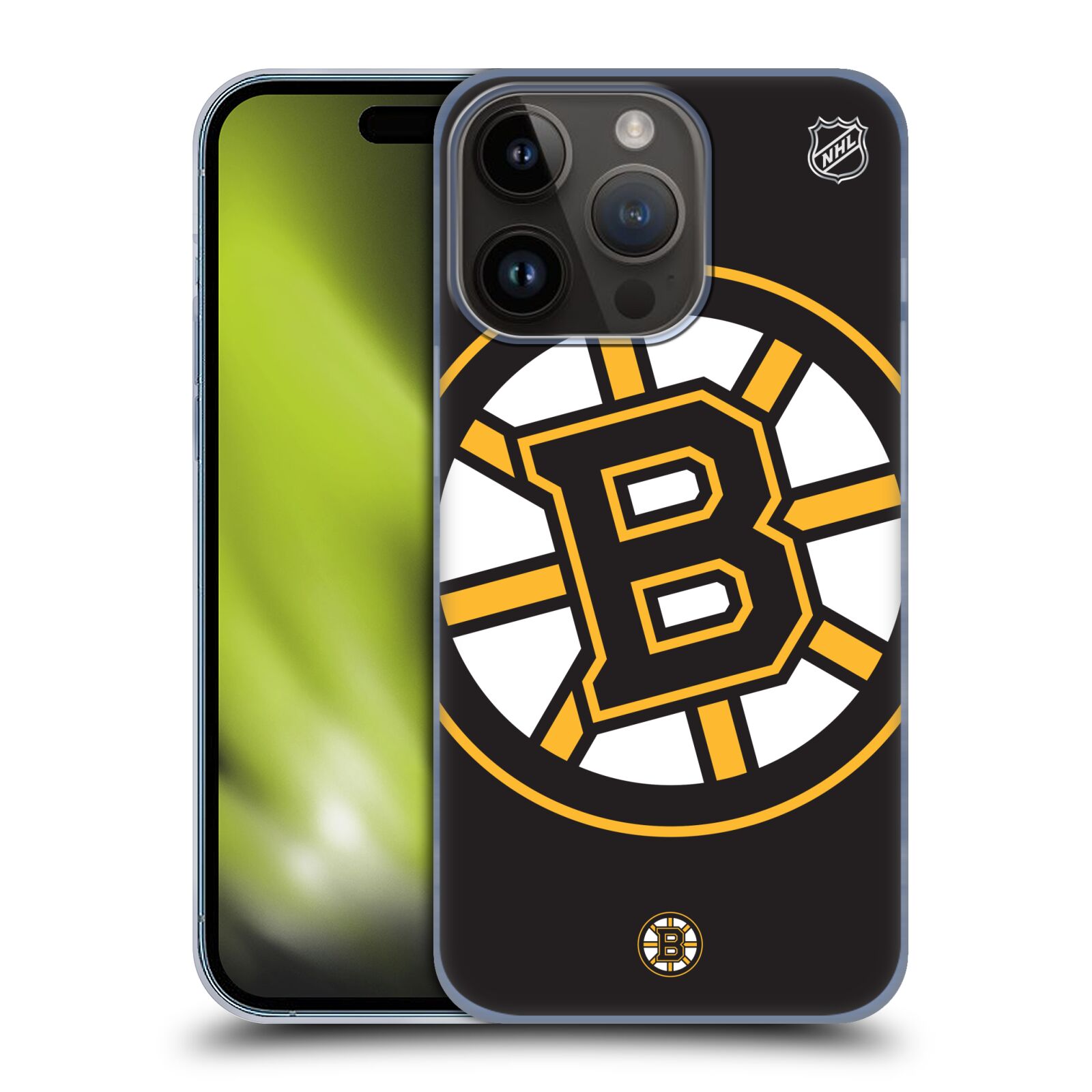 Plastový obal HEAD CASE na mobil Apple Iphone 15 Pro  Hokej NHL - Boston Bruins - velký znak